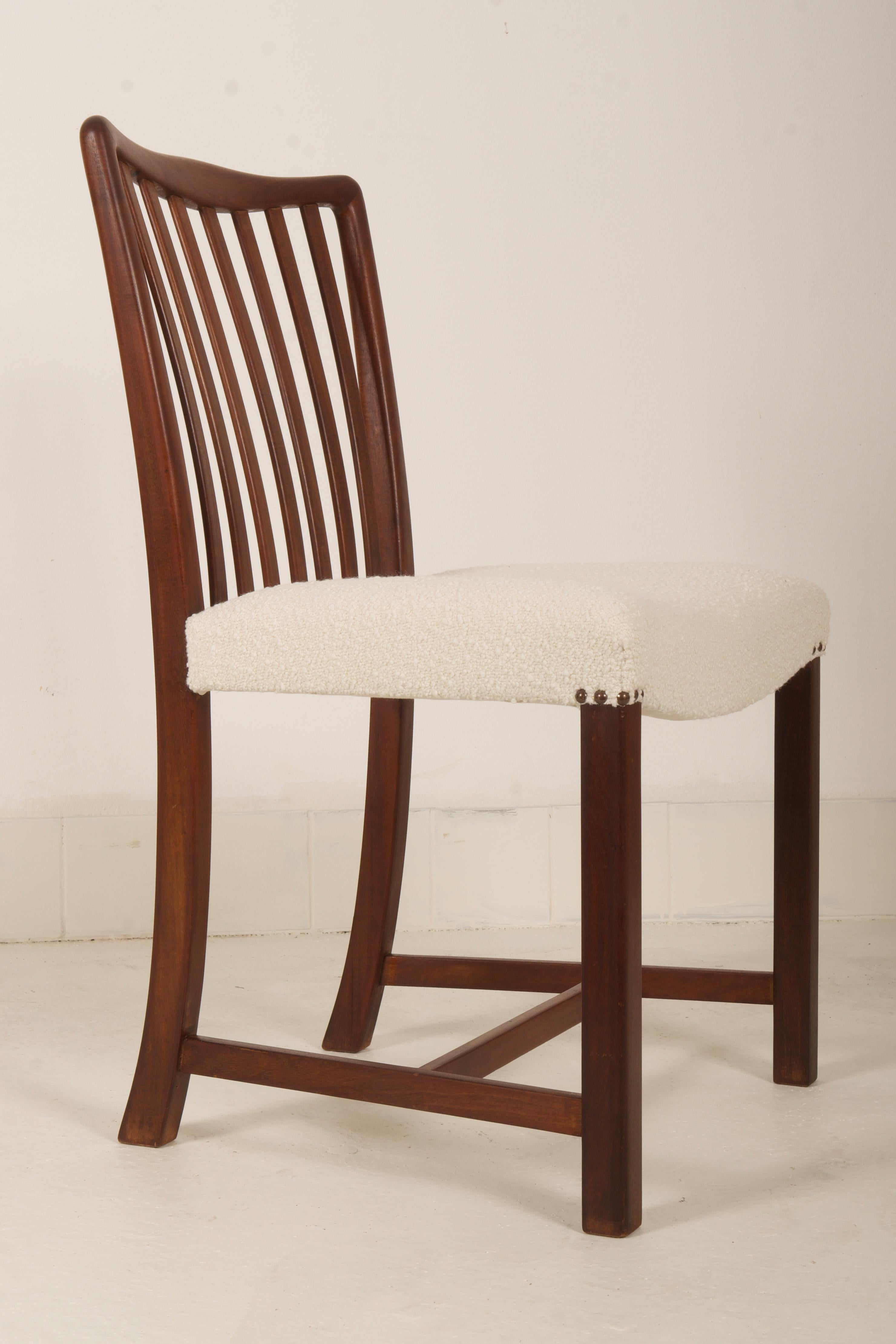 Mid-20th Century Set of Six Danish Mahogany Dining Chairs by Sondergaard Mobler For Sale