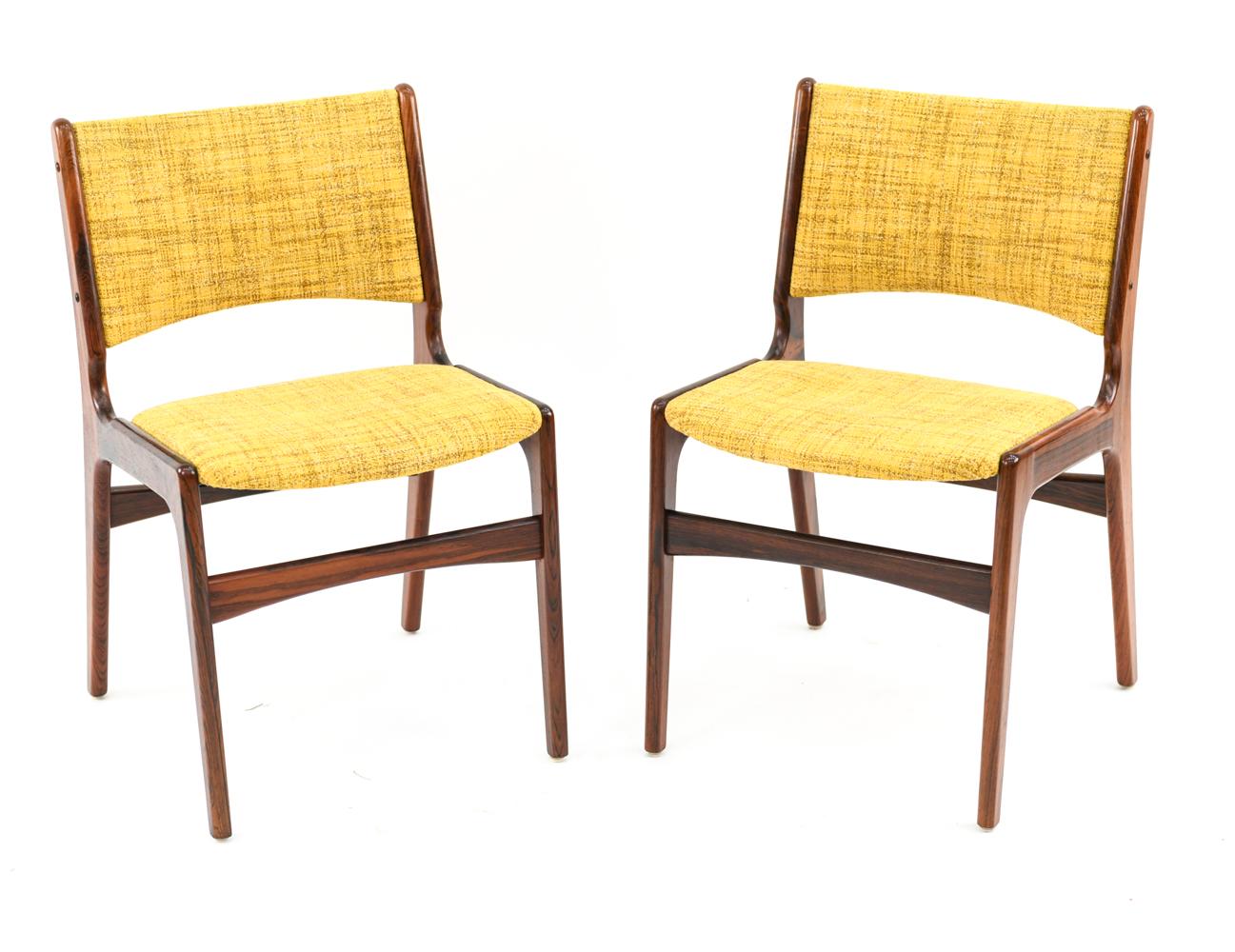 Set of Six Danish Midcentury Dining Chairs by Erik Buck for Odense In Good Condition In Norwalk, CT