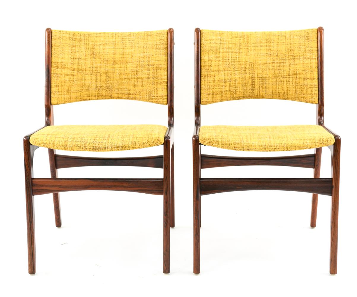 Set of Six Danish Midcentury Dining Chairs by Erik Buck for Odense 3