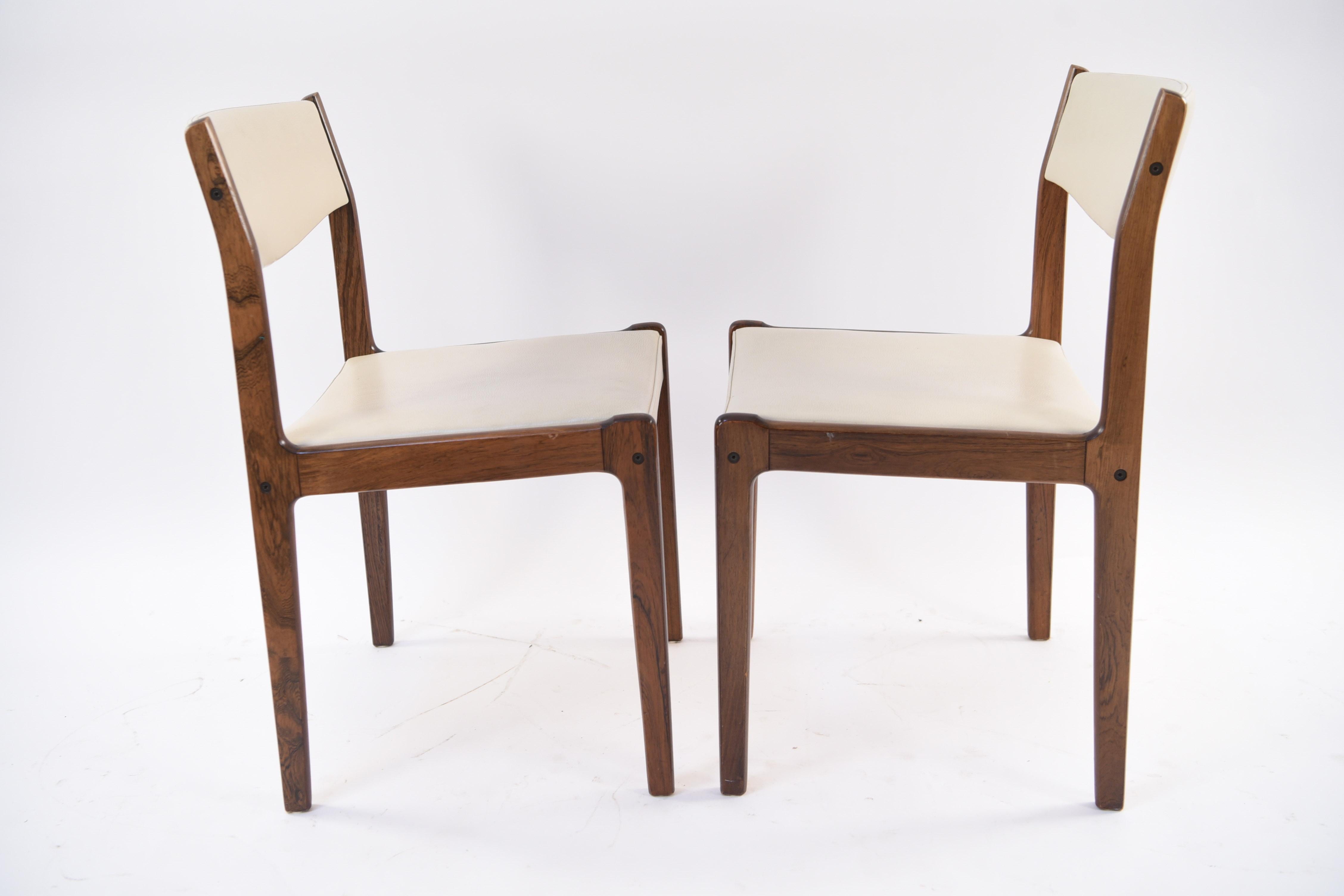 Set of Six Danish Midcentury Rosewood Dining Chairs by Sax 6