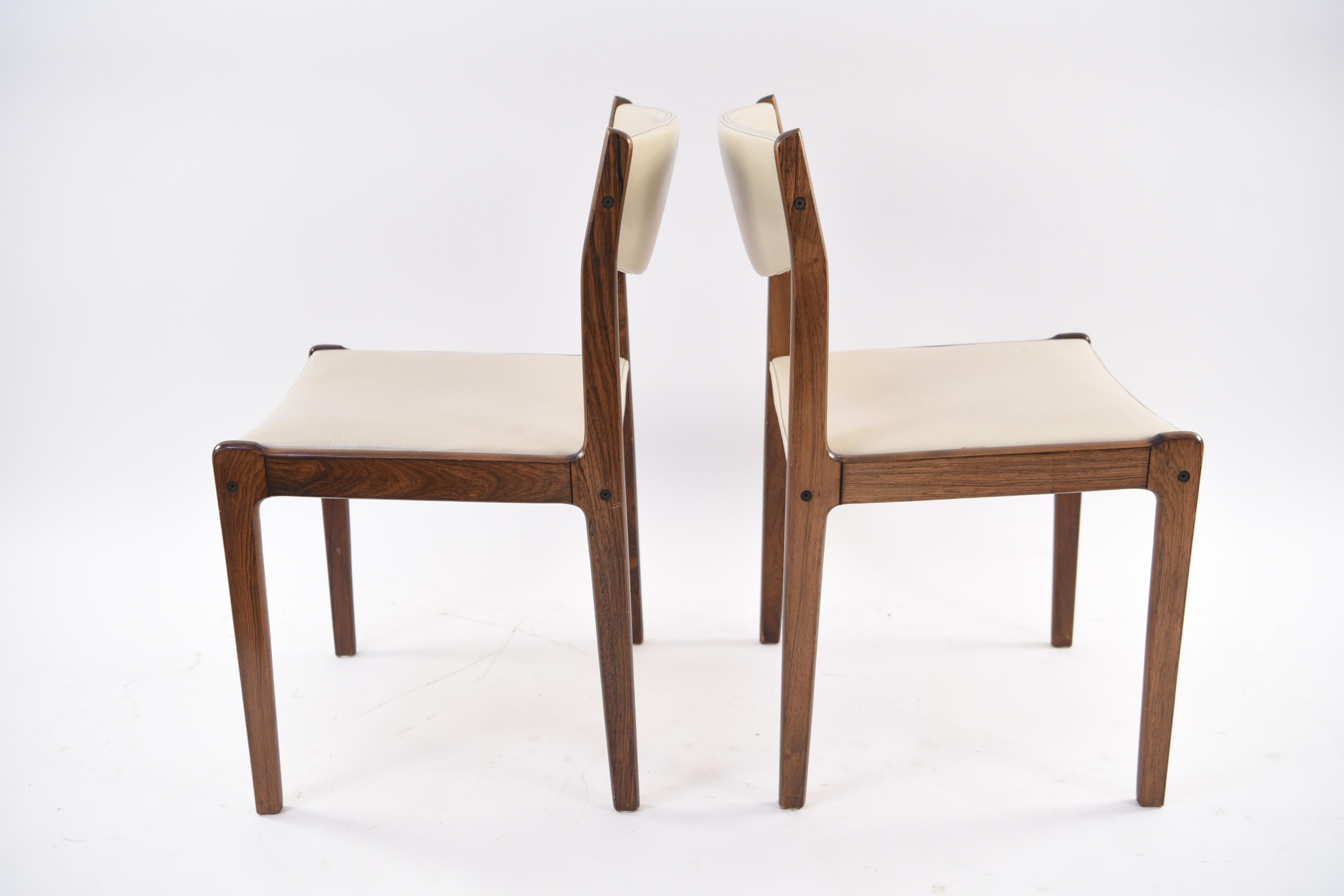 Set of Six Danish Midcentury Rosewood Dining Chairs by Sax 8