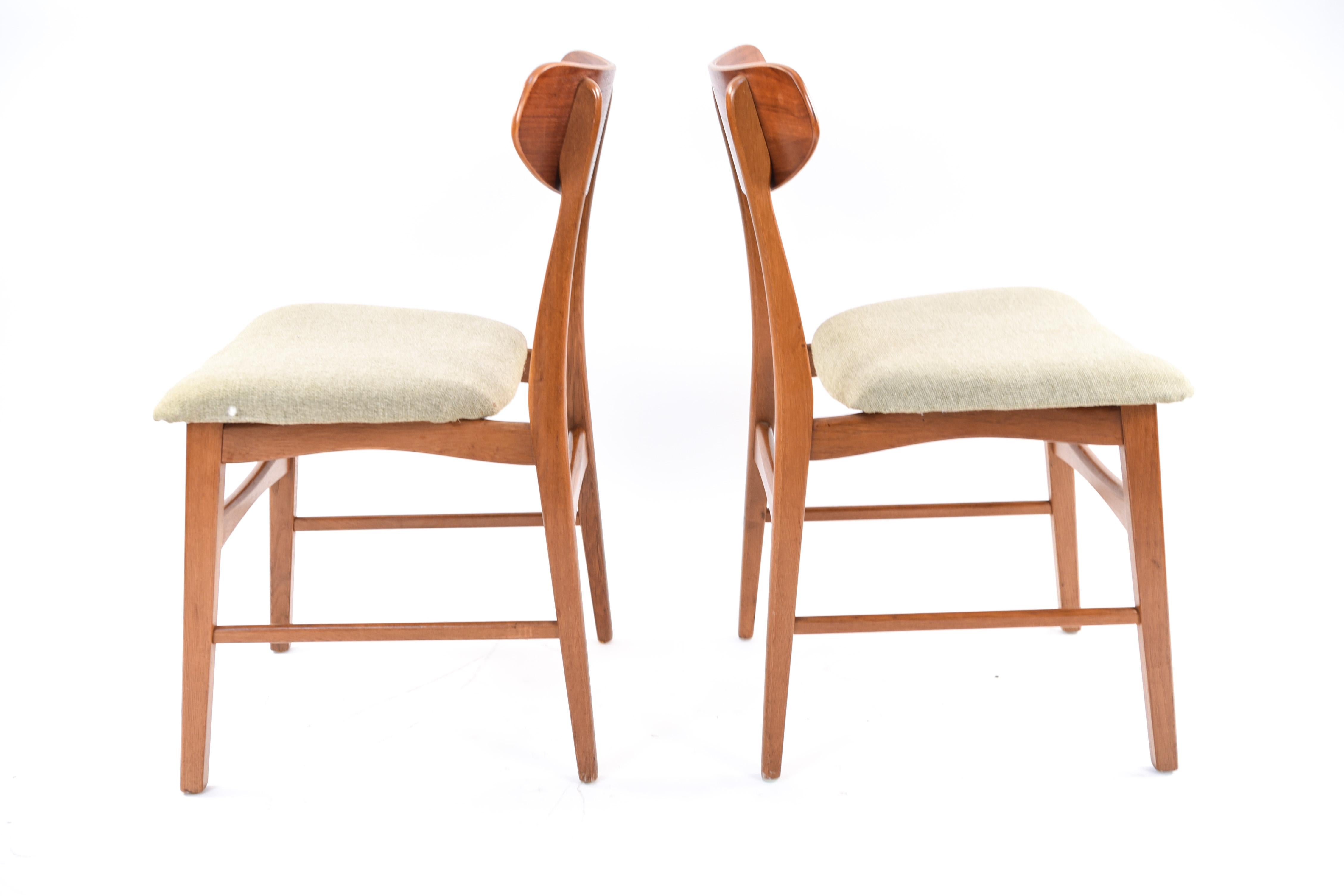 Set of Six Danish Midcentury Teak Dining Chairs by Sax 9
