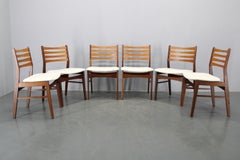 Set of Six Danish Mid-Century Teak Dining Chairs, Denmark, 1960s
