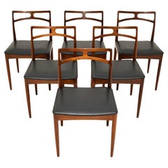 Ensemble de six chaises de salle à manger danoises modèle 94 de Johannes Andersen