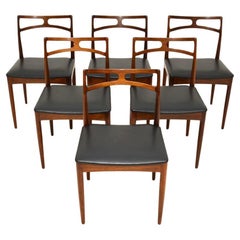 Ensemble de six chaises de salle à manger danoises modèle 94 de Johannes Andersen