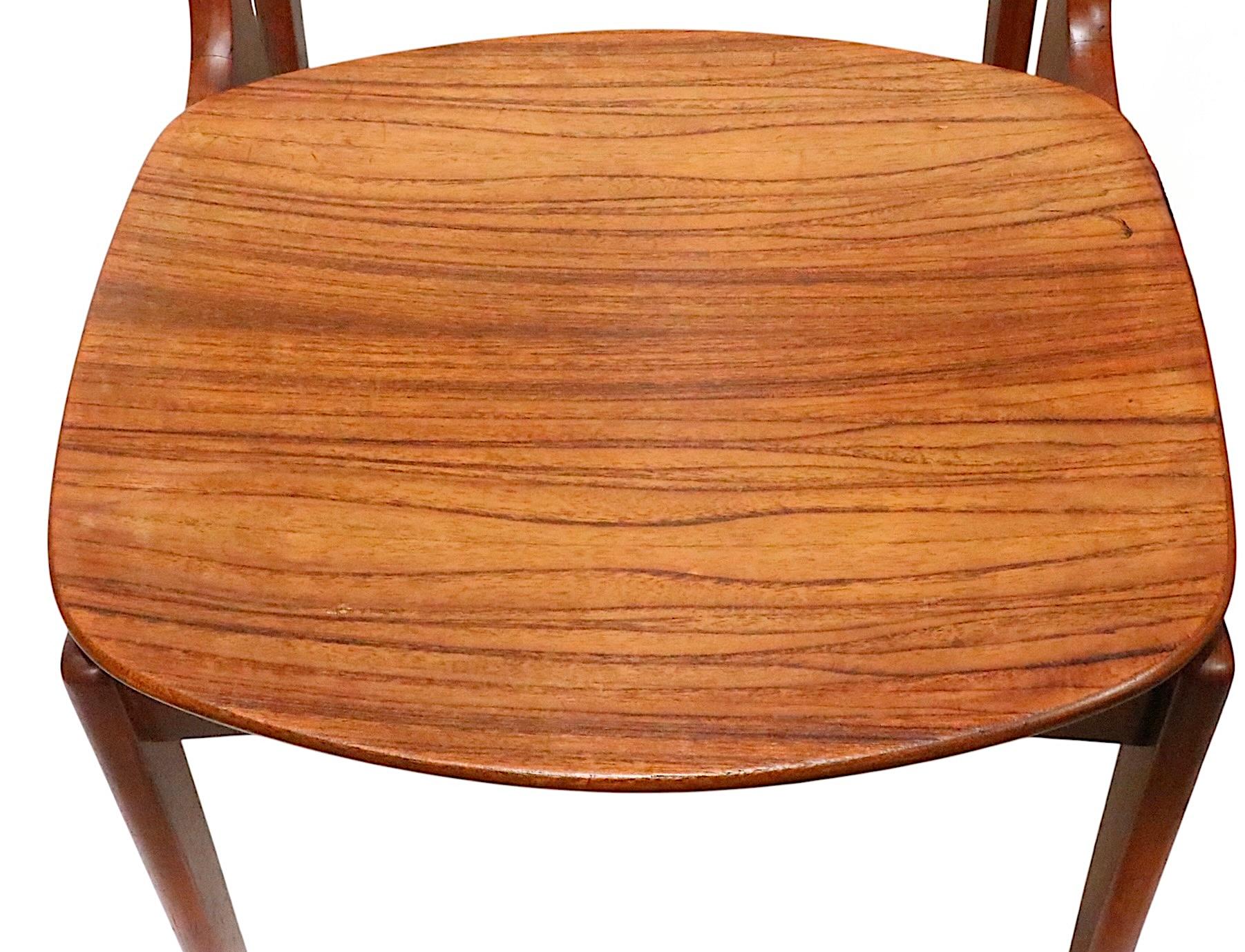 Set of Six Danish Modern Dining Chairs By Erik Buch for Funder Schmidt & Madsen in vendita 6
