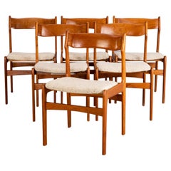 Set of Six Danish Modern Dining Chairs in Teak