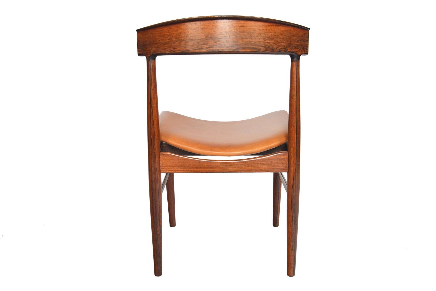 20th Century Set of Six Danish Modern Model 10 Rosewood Dining Chairs by Johannes Andersen