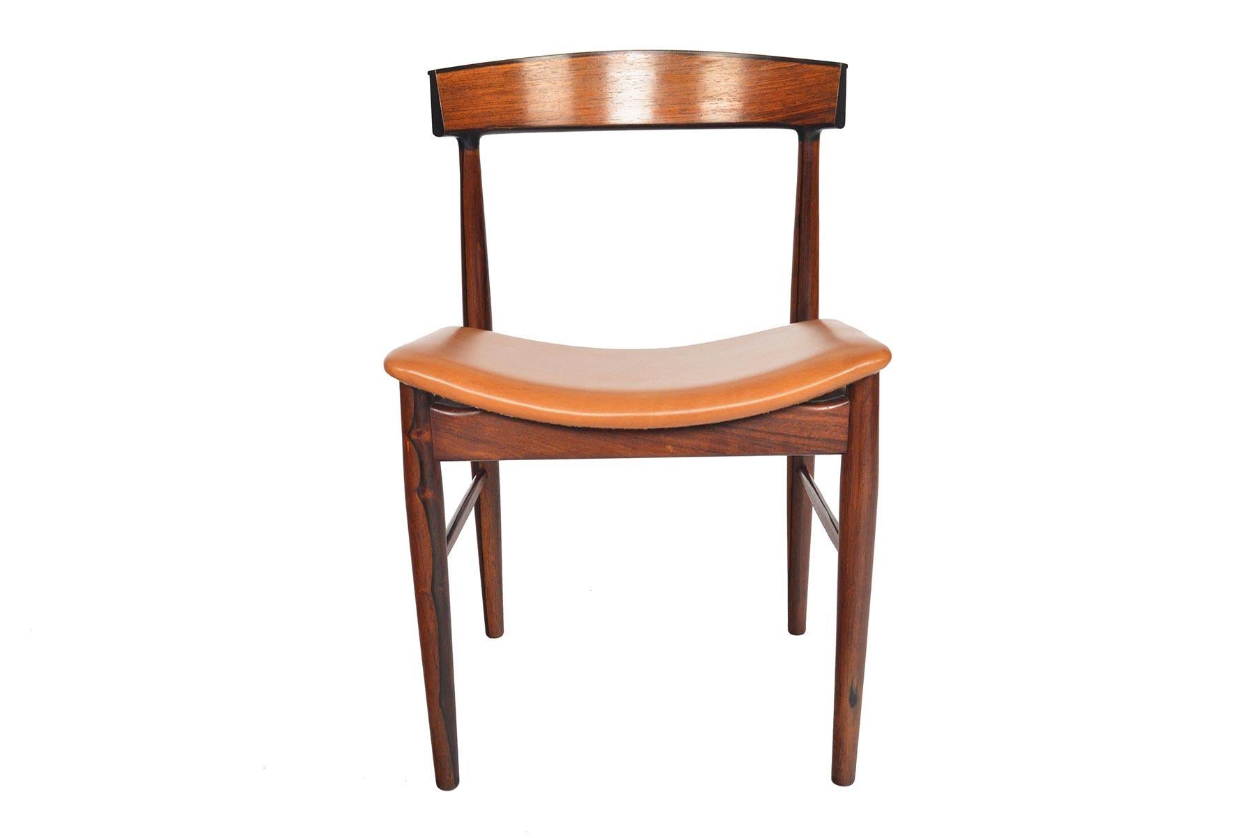 Set of Six Danish Modern Model 10 Rosewood Dining Chairs by Johannes Andersen 2