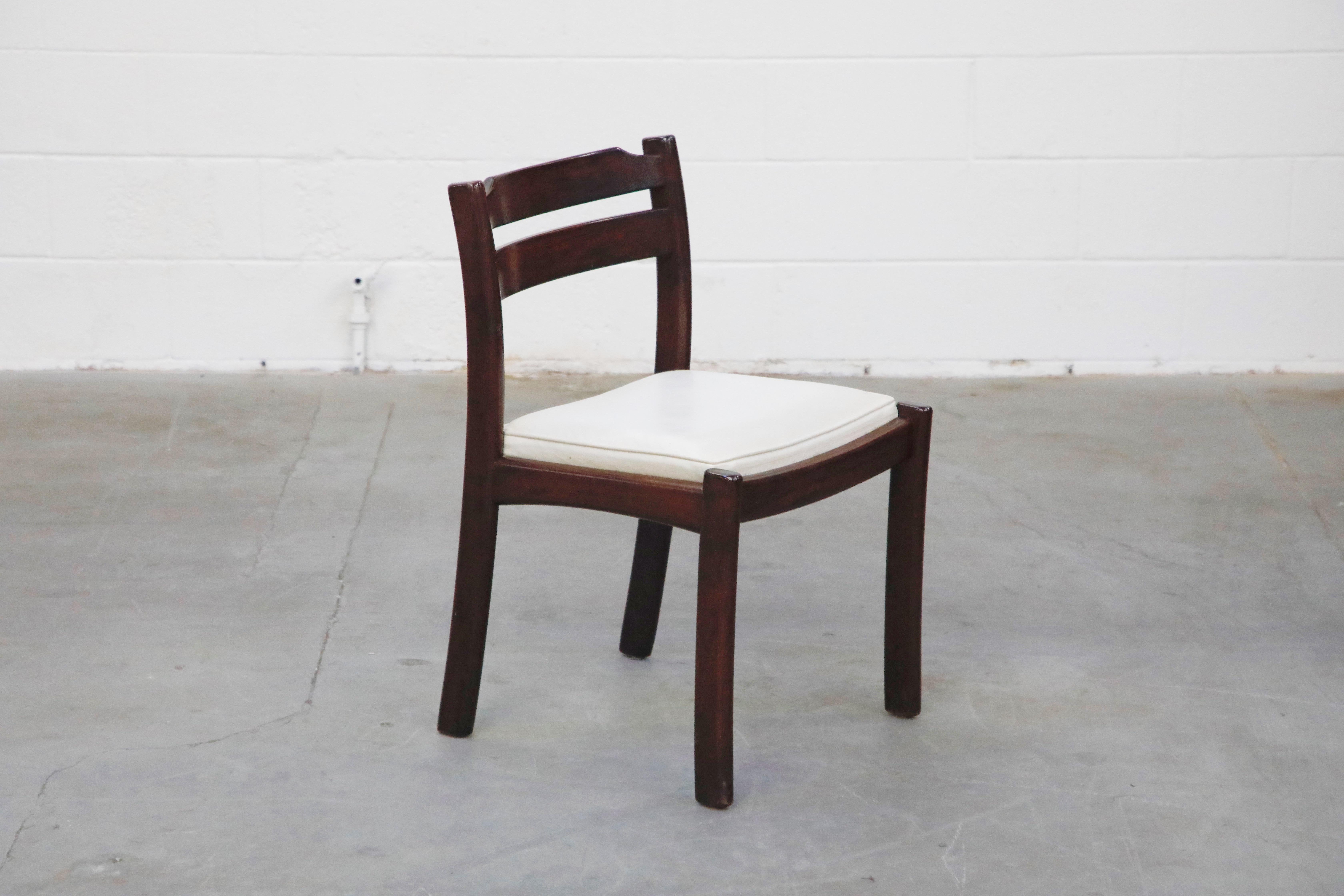 Set of Six Danish Modern Rosewood Dining Chairs by Dyrlund, circa 1960s, Signed 5