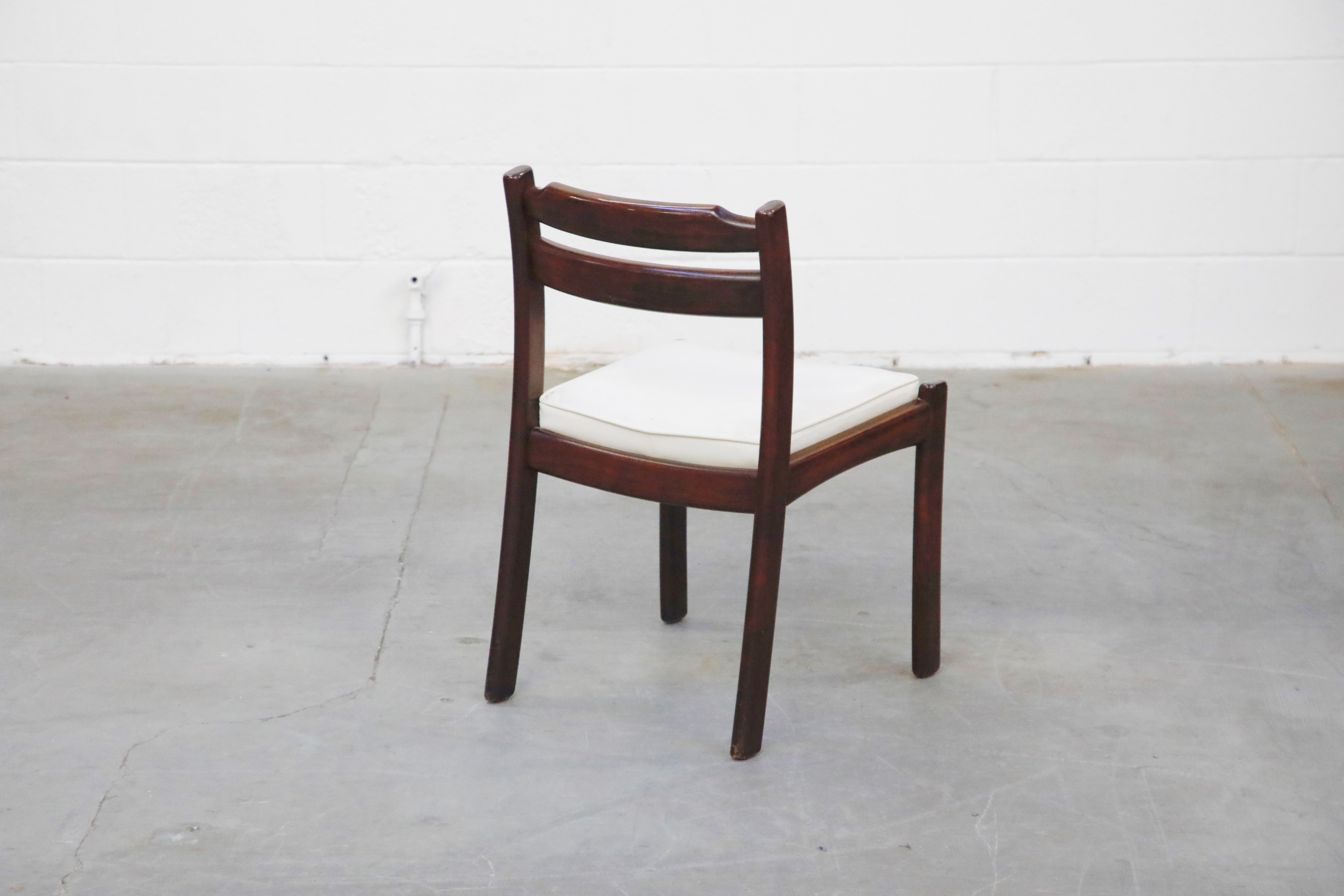 Set of Six Danish Modern Rosewood Dining Chairs by Dyrlund, circa 1960s, Signed 7