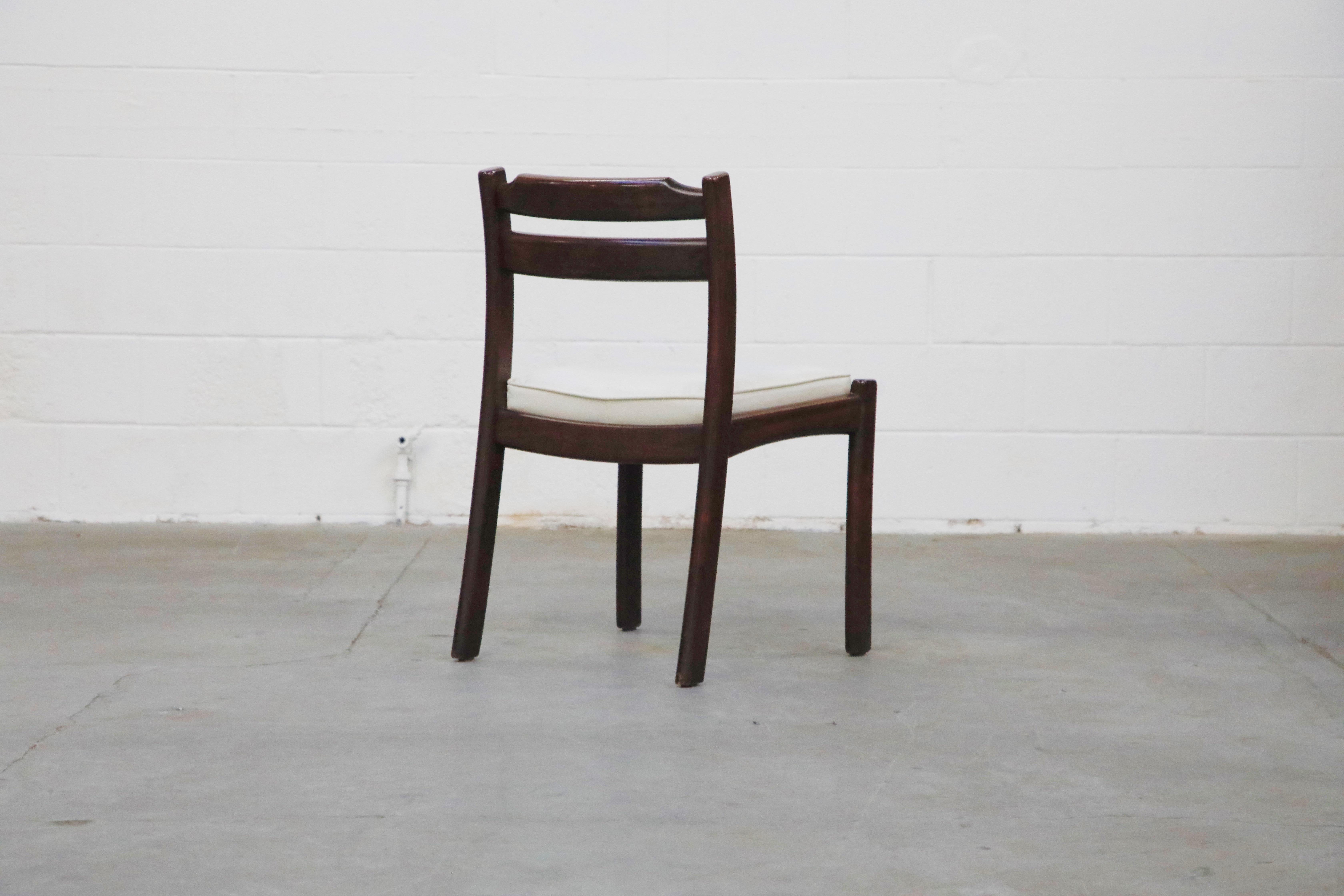 Set of Six Danish Modern Rosewood Dining Chairs by Dyrlund, circa 1960s, Signed 8