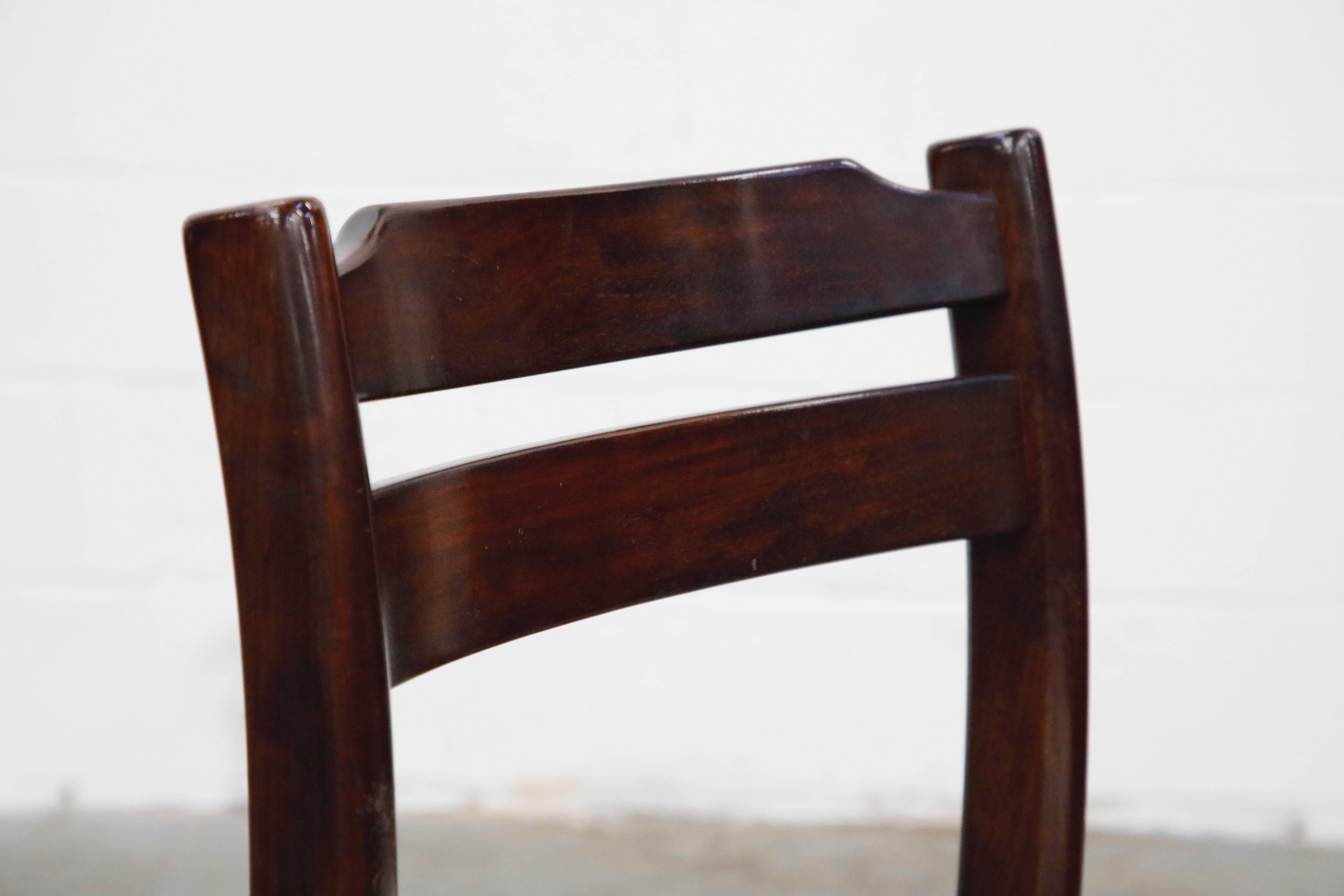 Set of Six Danish Modern Rosewood Dining Chairs by Dyrlund, circa 1960s, Signed 9