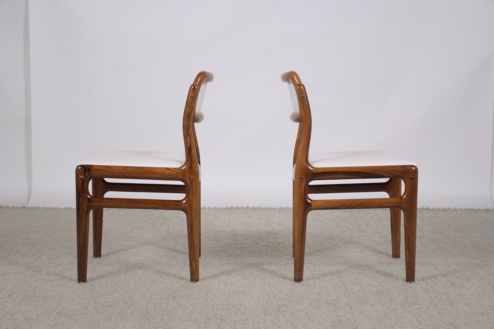 Set of Six Danish Modern Rosewood Dining Chairs 1