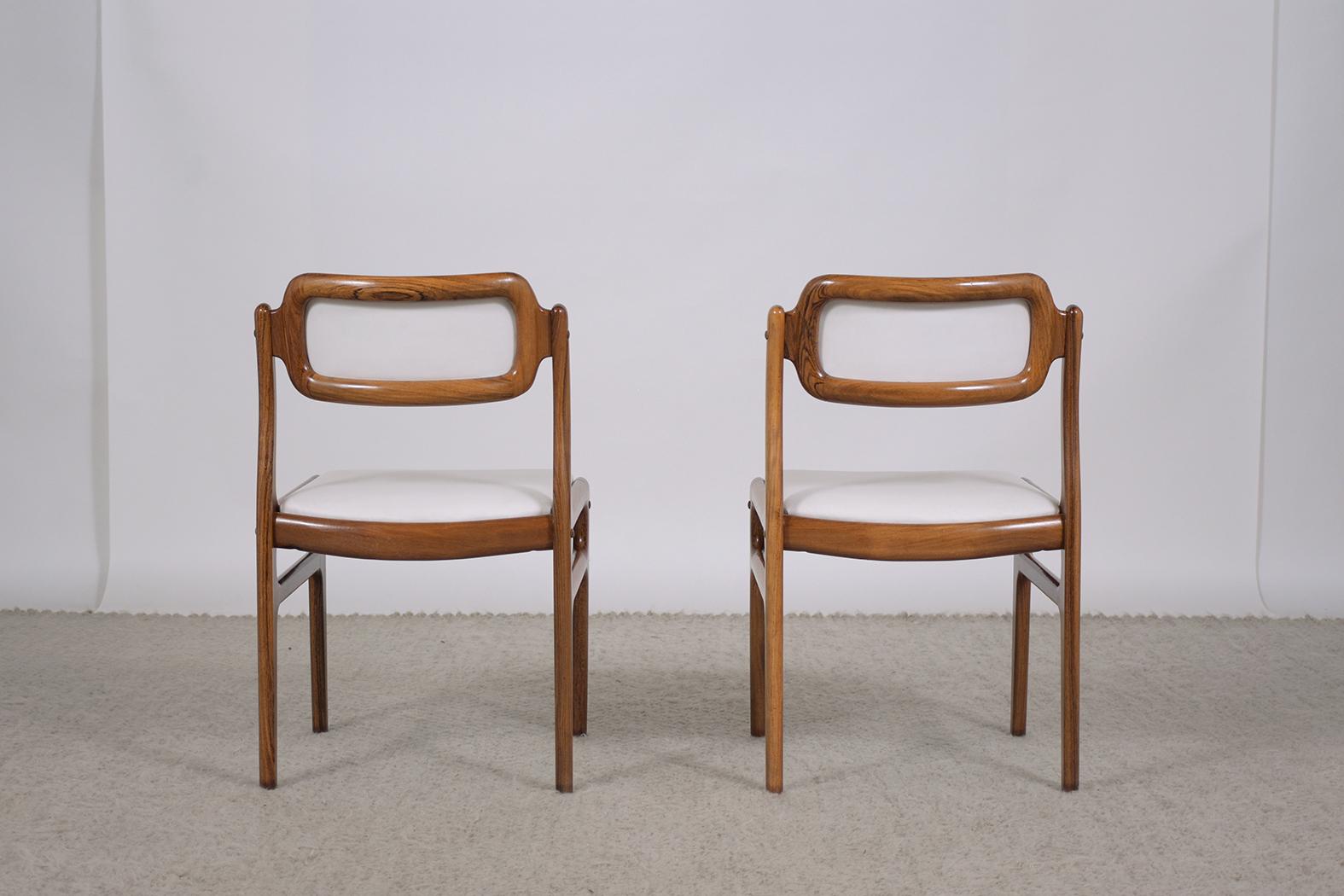 Set of Six Danish Modern Rosewood Dining Chairs 2