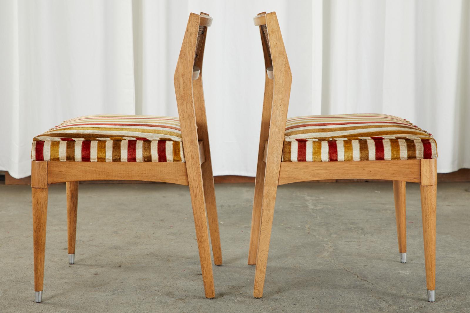 Set of Six Danish Modern Style Walnut Dining Chairs 5