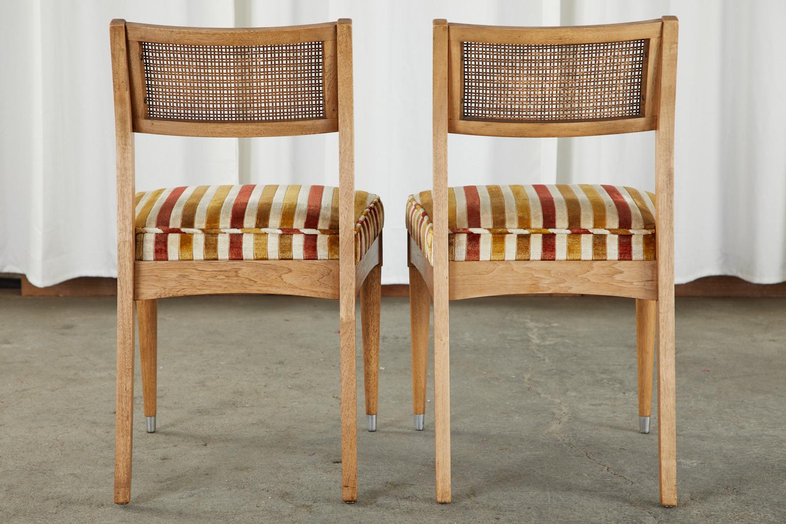 Set of Six Danish Modern Style Walnut Dining Chairs 6