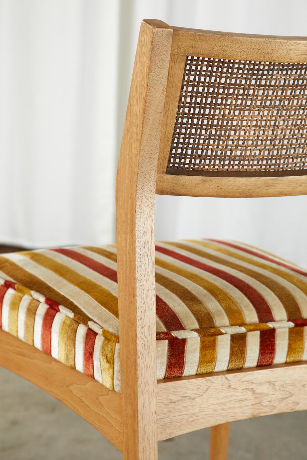 Set of Six Danish Modern Style Walnut Dining Chairs 9