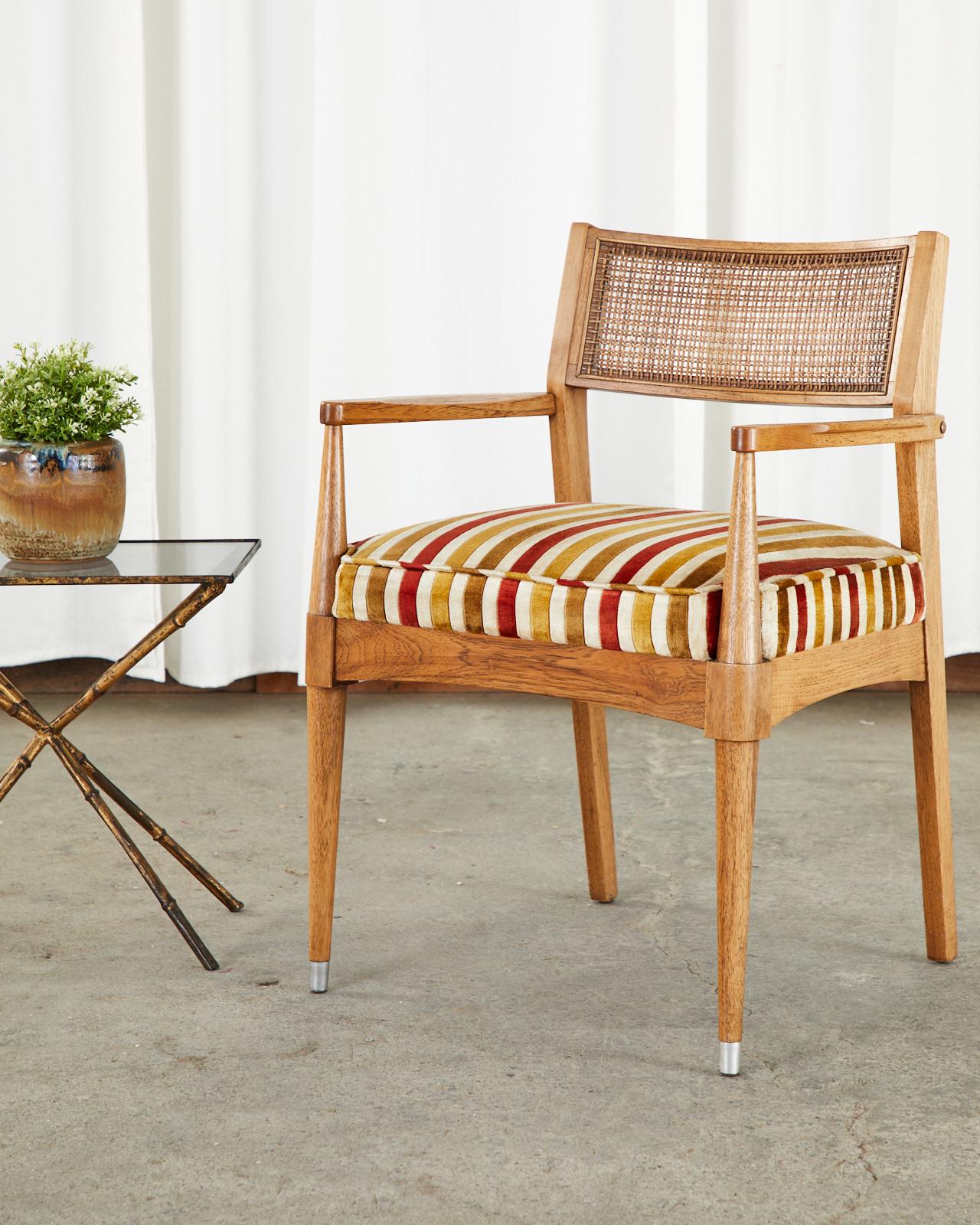 Set of Six Danish Modern Style Walnut Dining Chairs 11