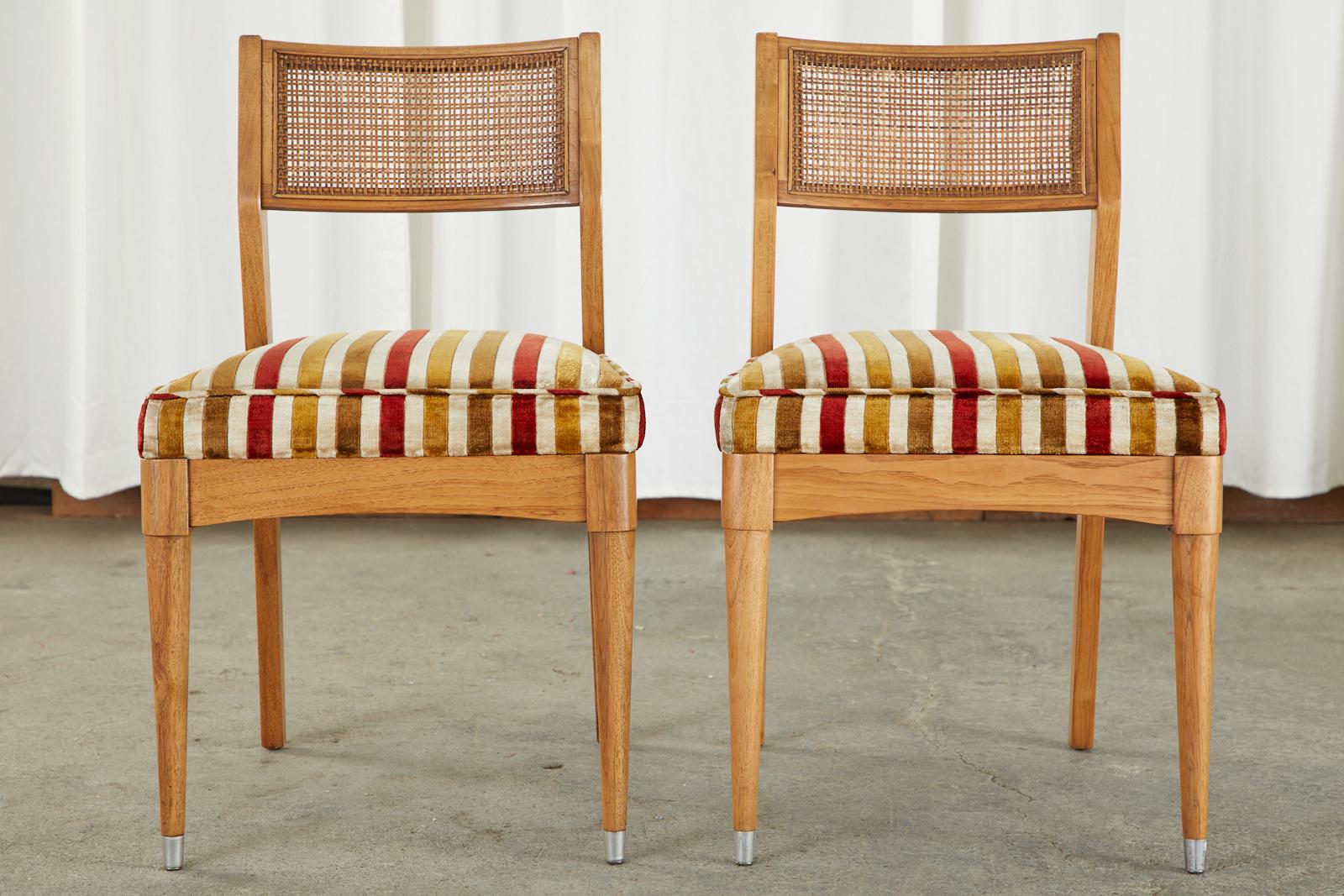 Set of Six Danish Modern Style Walnut Dining Chairs 12