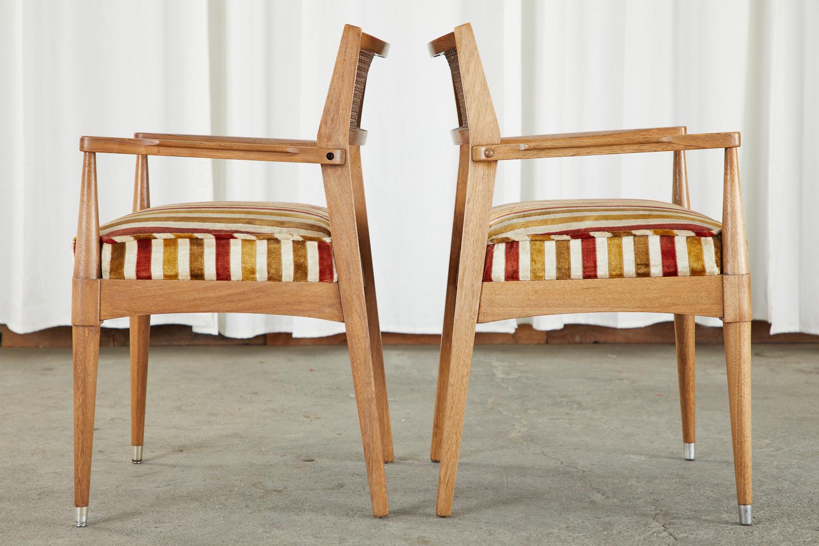 20th Century Set of Six Danish Modern Style Walnut Dining Chairs