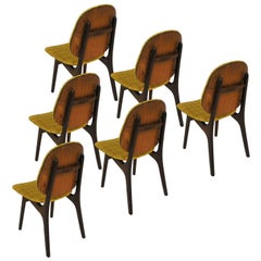 Set of Six Danish Modern Teak Dining Chairs by Arne Hovmand Olsen, circa 1960s