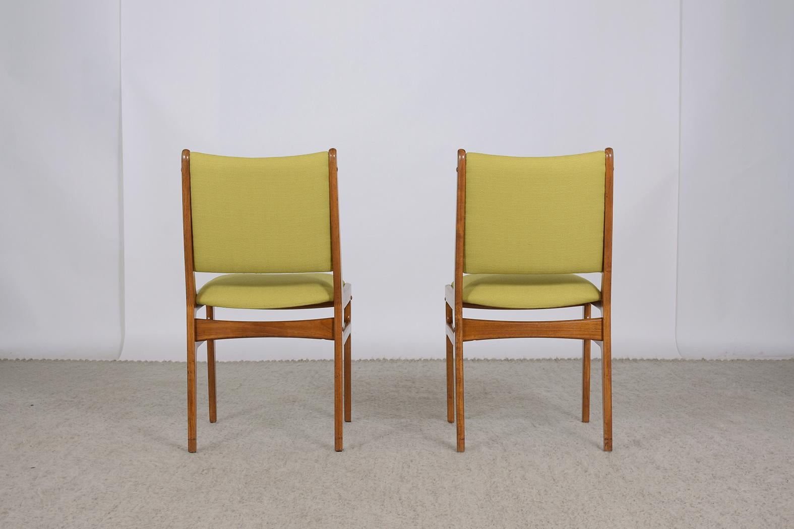 Set of Six Mid Century Danish Teak Dining Chairs 6