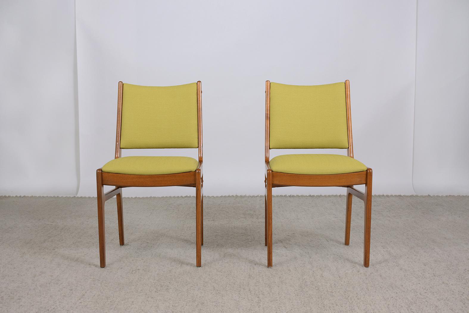 Mid-Century Modern Set of Six Mid Century Danish Teak Dining Chairs