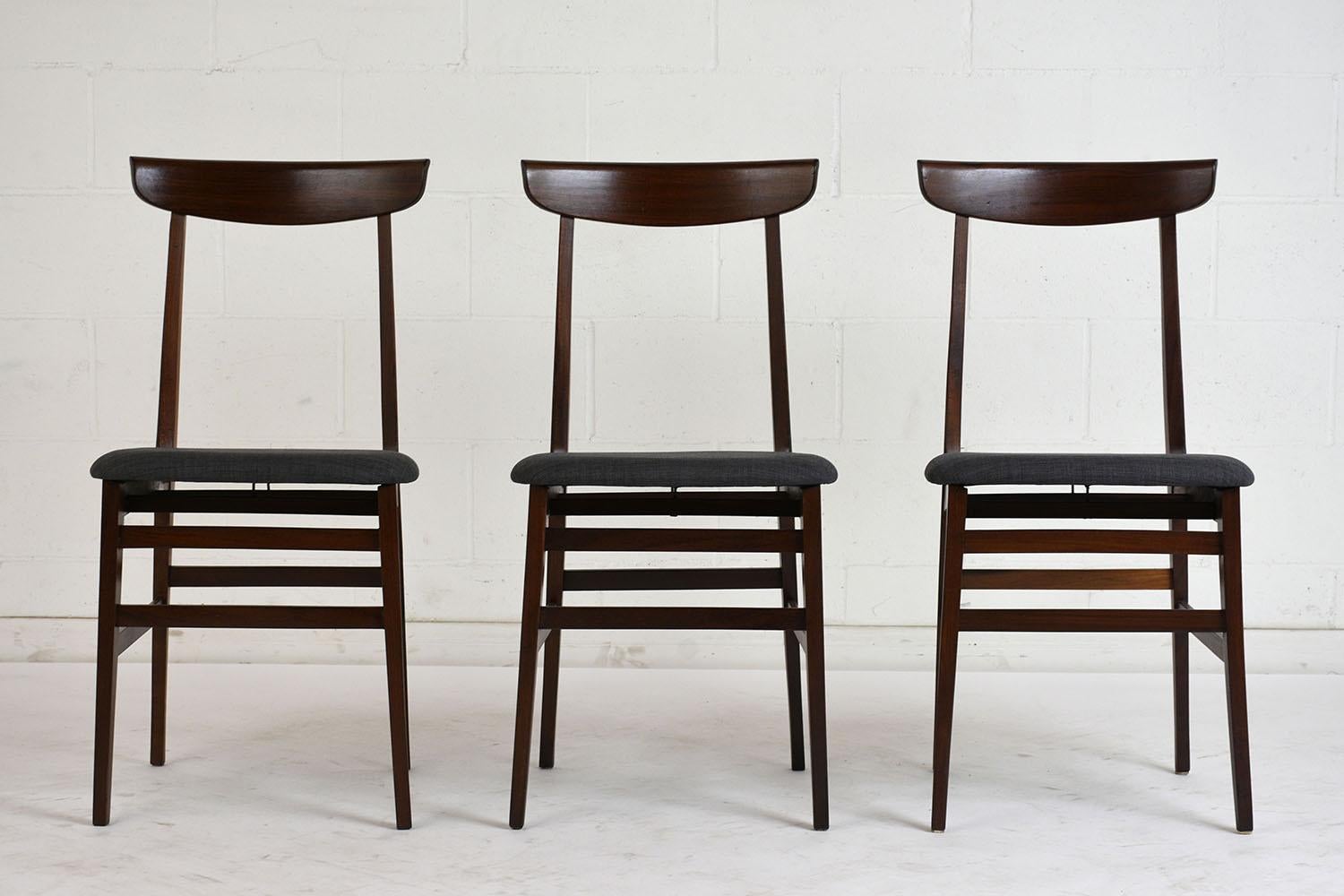 Mid-20th Century Set of Six Danish Rosewood Dining Room Chairs