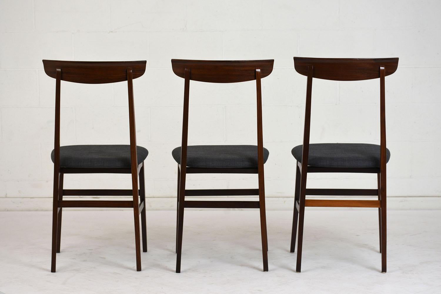 Set of Six Danish Rosewood Dining Room Chairs 2