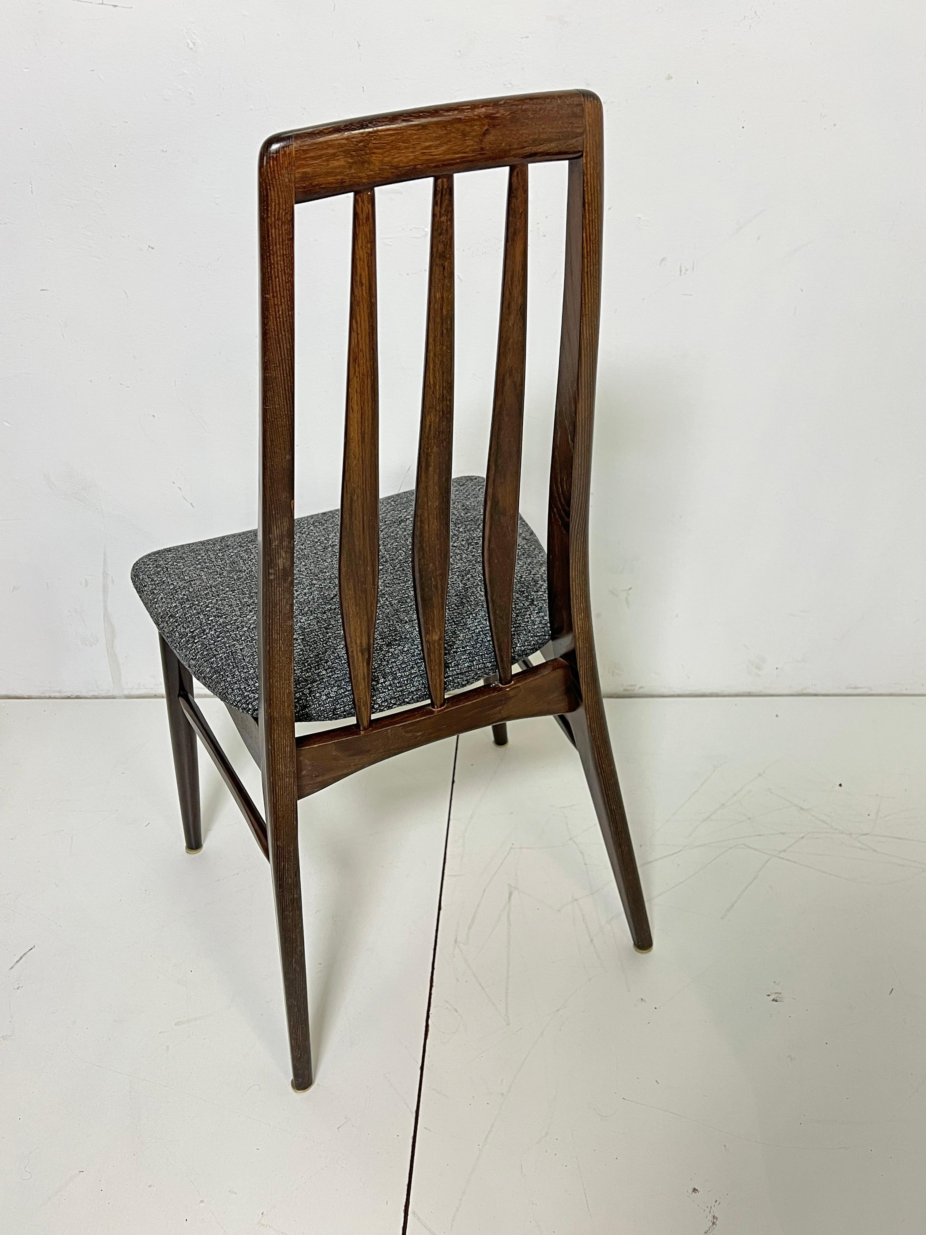 Ensemble de six chaises de salle à manger danoises en bois de rose 