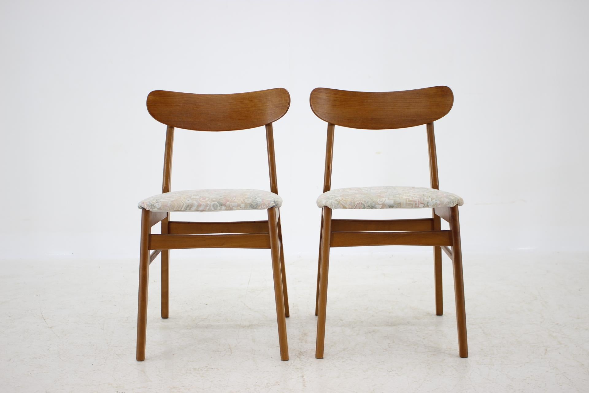 Set of Six Danish Teak Dining Chairs, 1960s In Good Condition In Praha, CZ