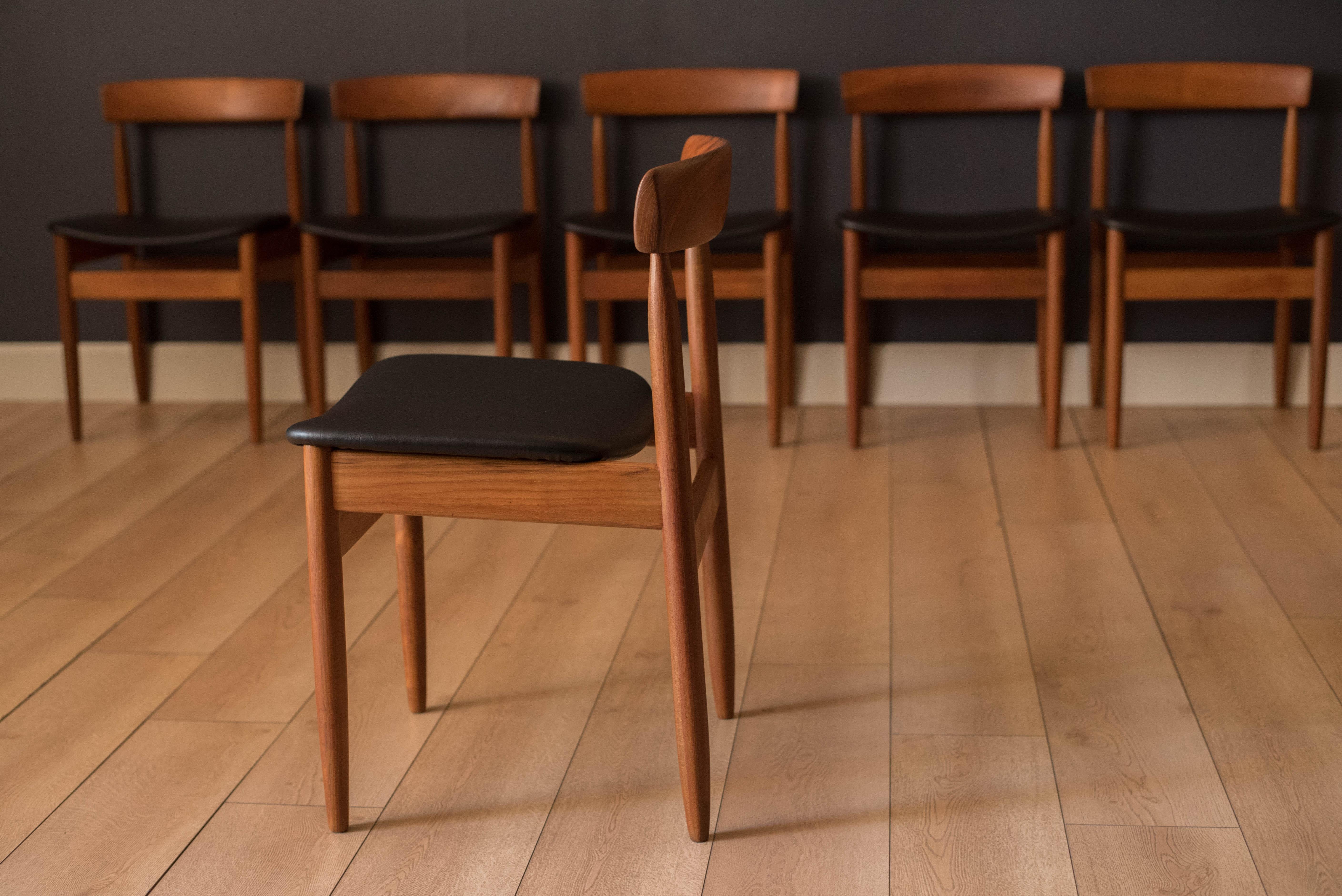 Set of Six Danish Teak Dining Chairs by Arne Hovmand-Olsen for Mogens Kold 1