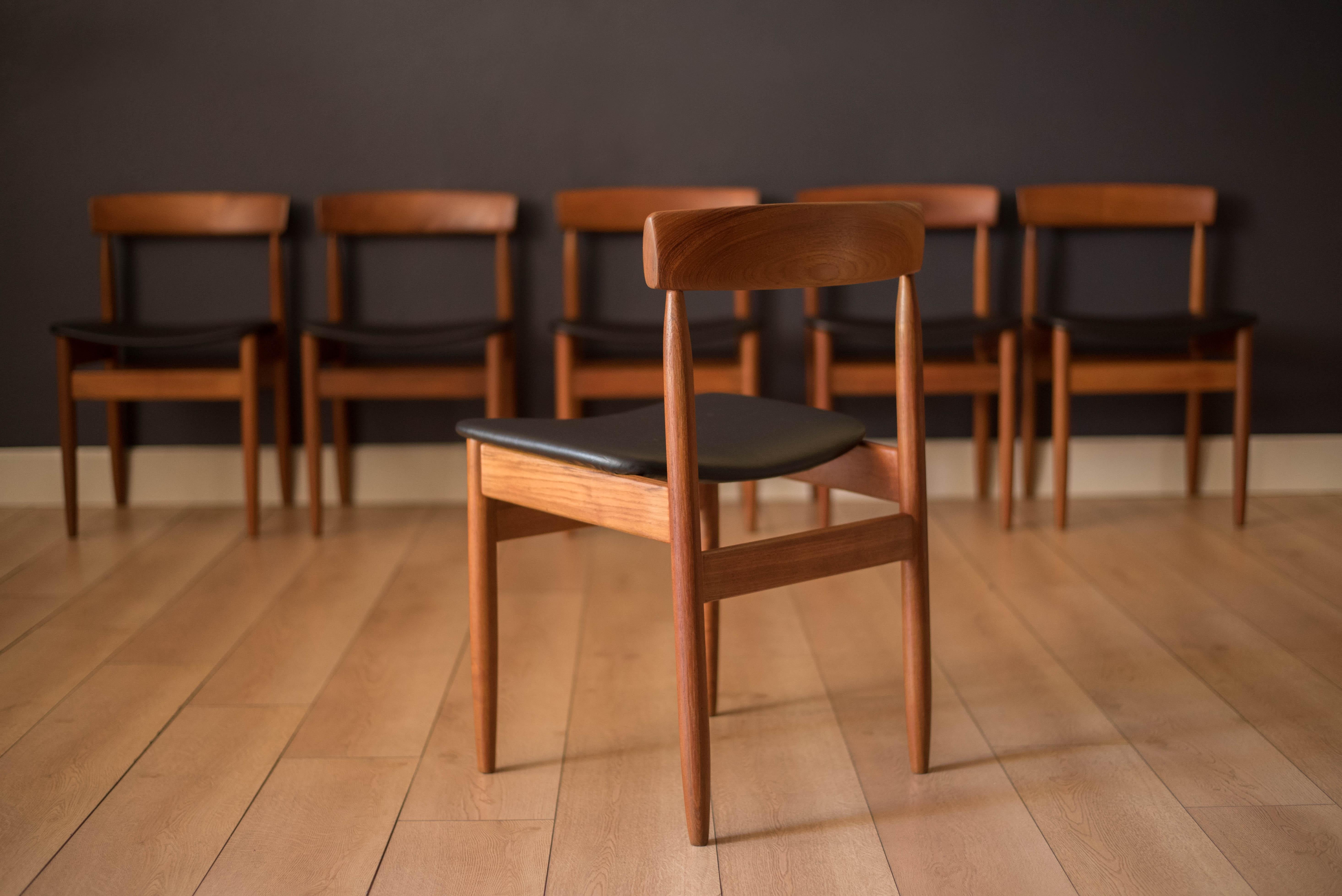 Set of Six Danish Teak Dining Chairs by Arne Hovmand-Olsen for Mogens Kold 3