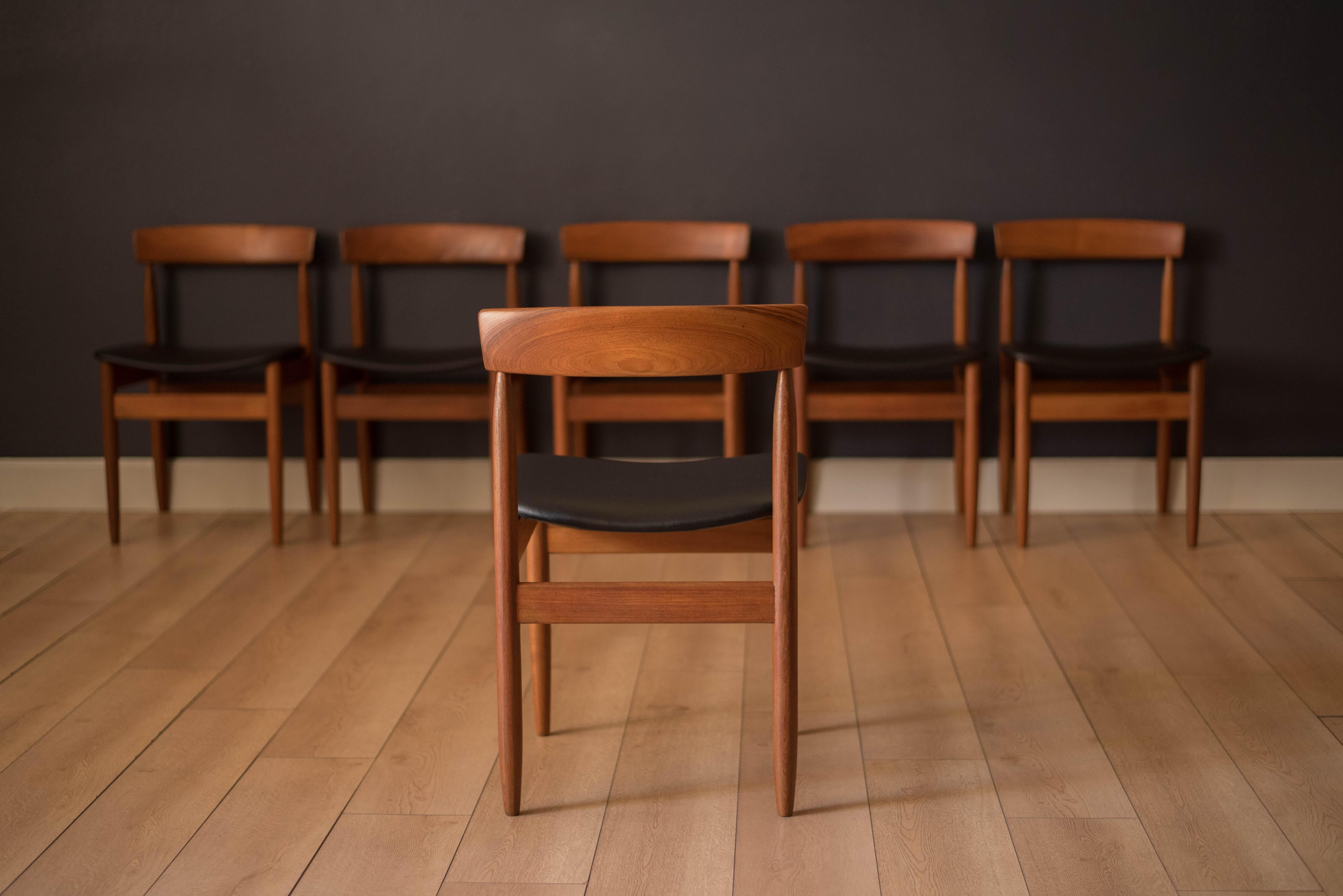 Set of Six Danish Teak Dining Chairs by Arne Hovmand-Olsen for Mogens Kold 4