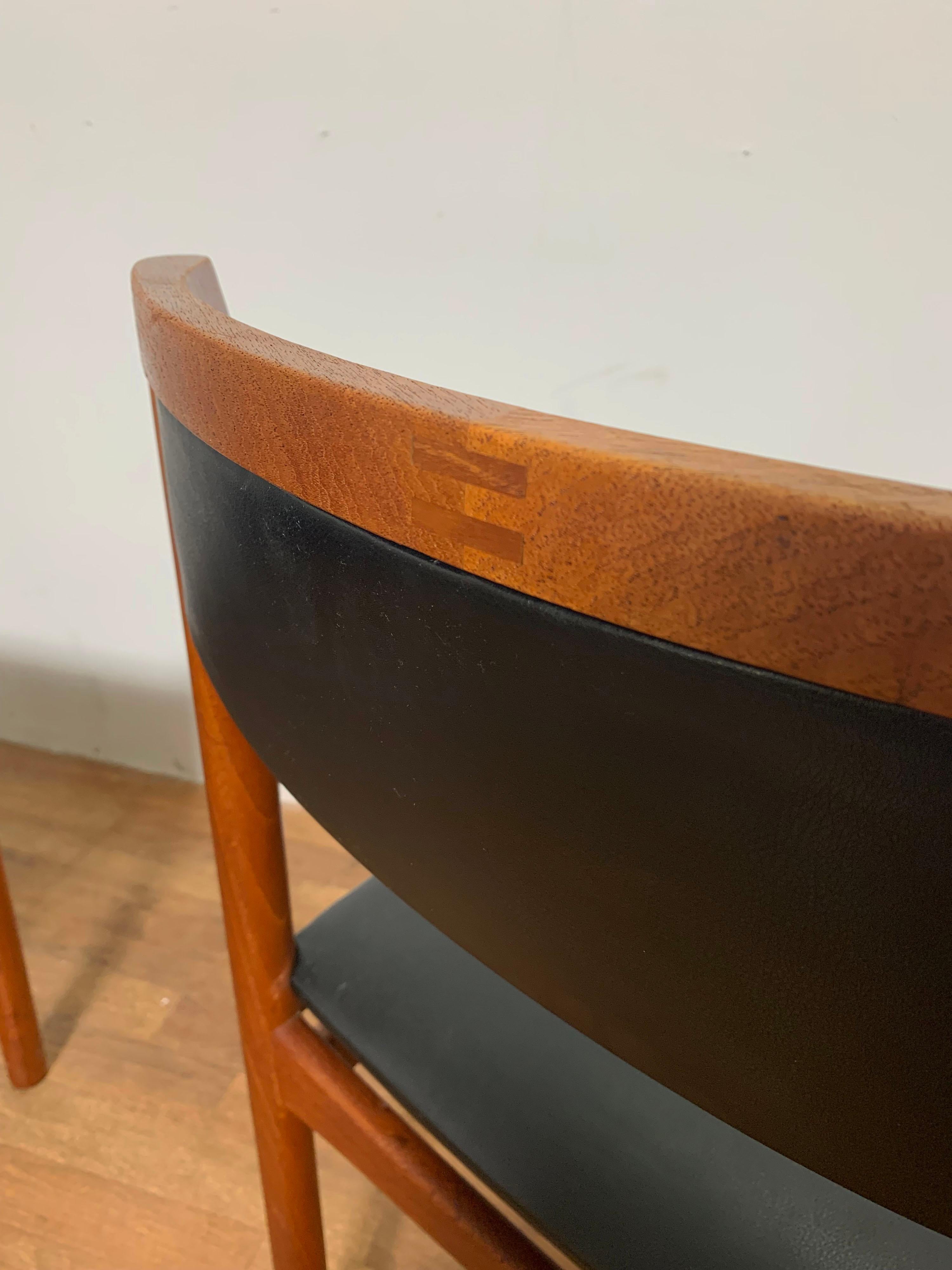 Set of Six Danish Teak Dining Chairs by SAX, Circa 1960s 1