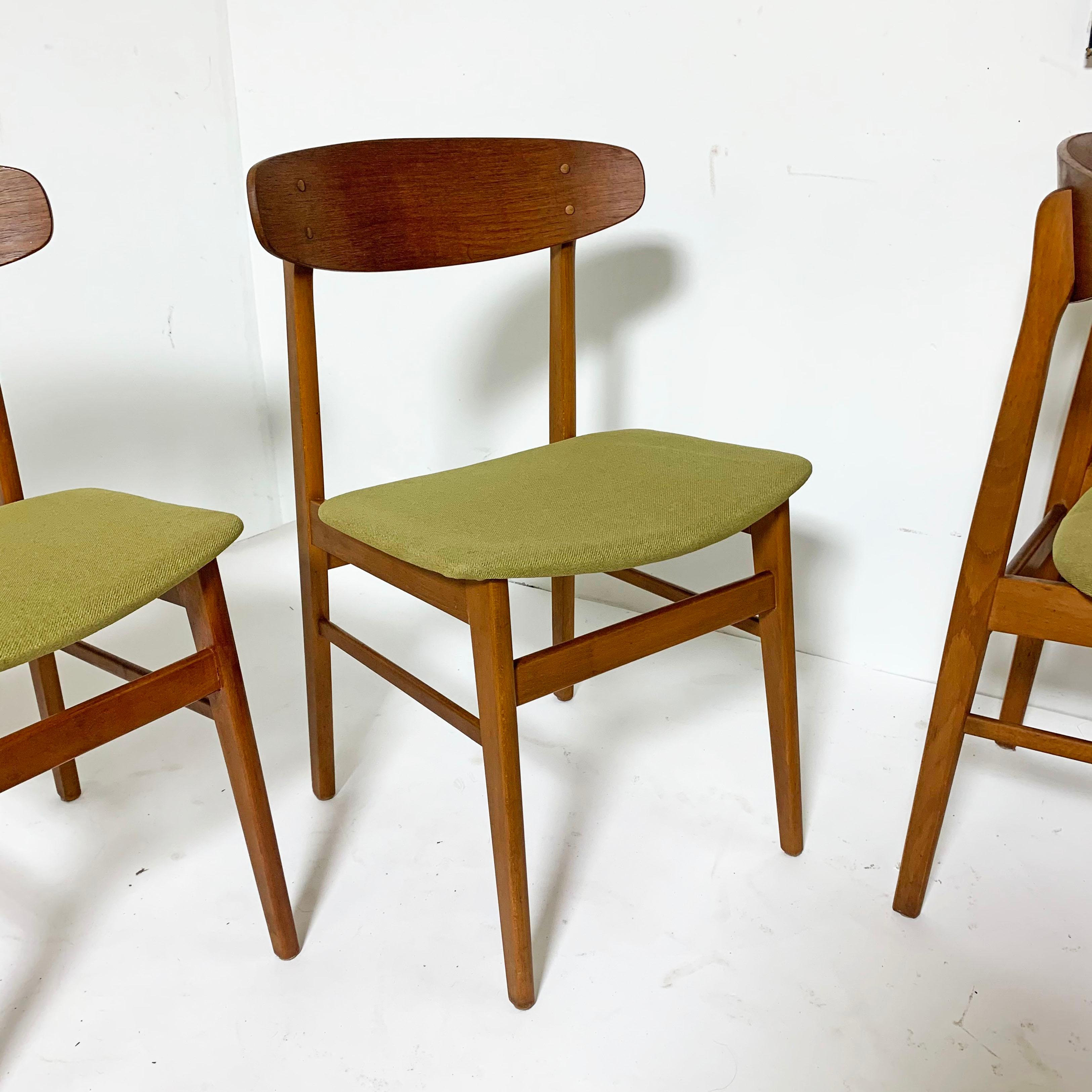 Set of Six Danish Teak Dining Chairs by SAX, circa 1960s 2