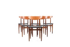Set of Six Danish Teak Dinner Chairs