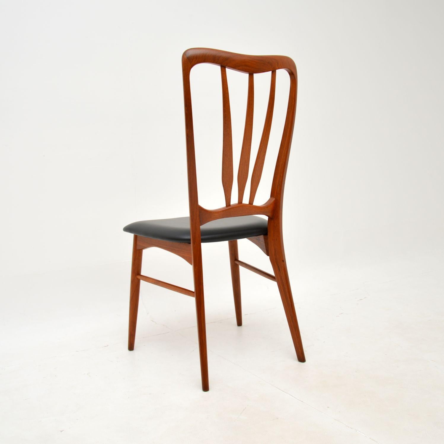 Set of Six Danish Teak ‘Ingrid’ Dining Chairs by Niels Koefoed For Sale 1