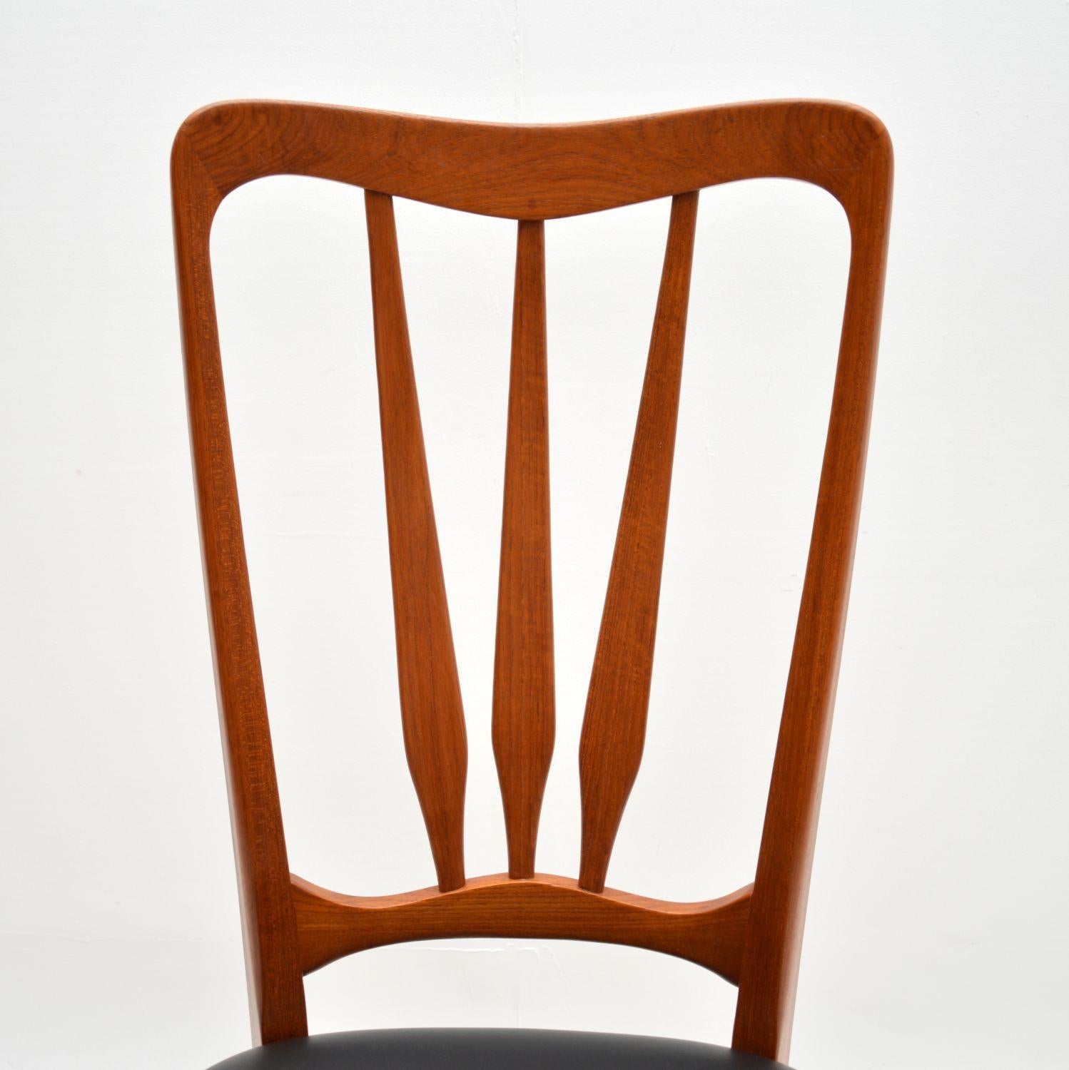 Set of Six Danish Teak ‘Ingrid’ Dining Chairs by Niels Koefoed For Sale 3
