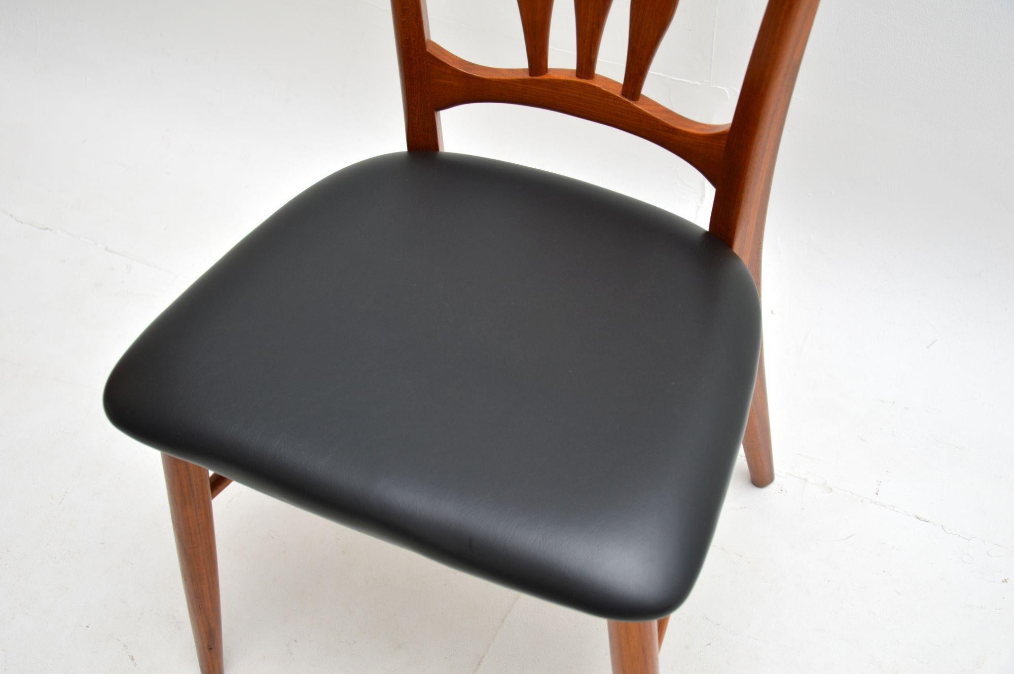 Set of Six Danish Teak ‘Ingrid’ Dining Chairs by Niels Koefoed For Sale 4