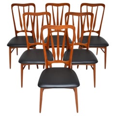 Vintage Set of Six Danish Teak ‘Ingrid’ Dining Chairs by Niels Koefoed