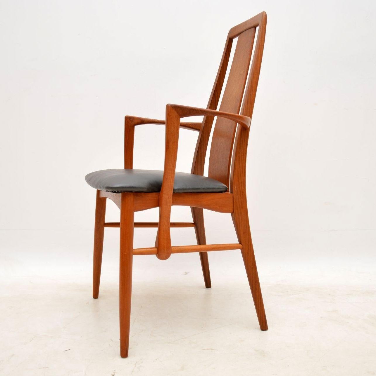 Mid-Century Modern Set of Six Danish Vintage Dining Chairs by Niels Koefoed