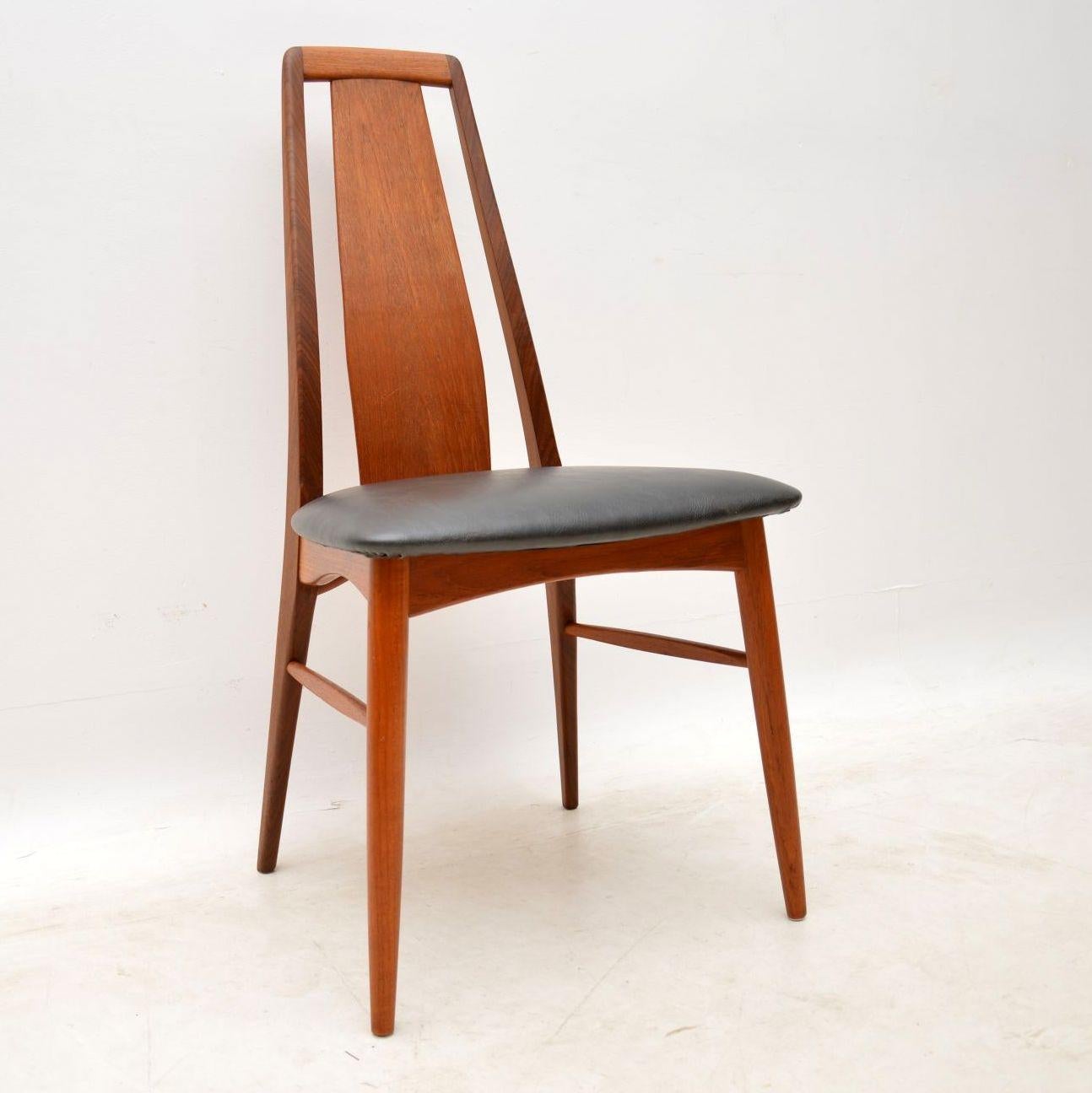 Set of Six Danish Vintage Dining Chairs by Niels Koefoed In Excellent Condition In London, GB
