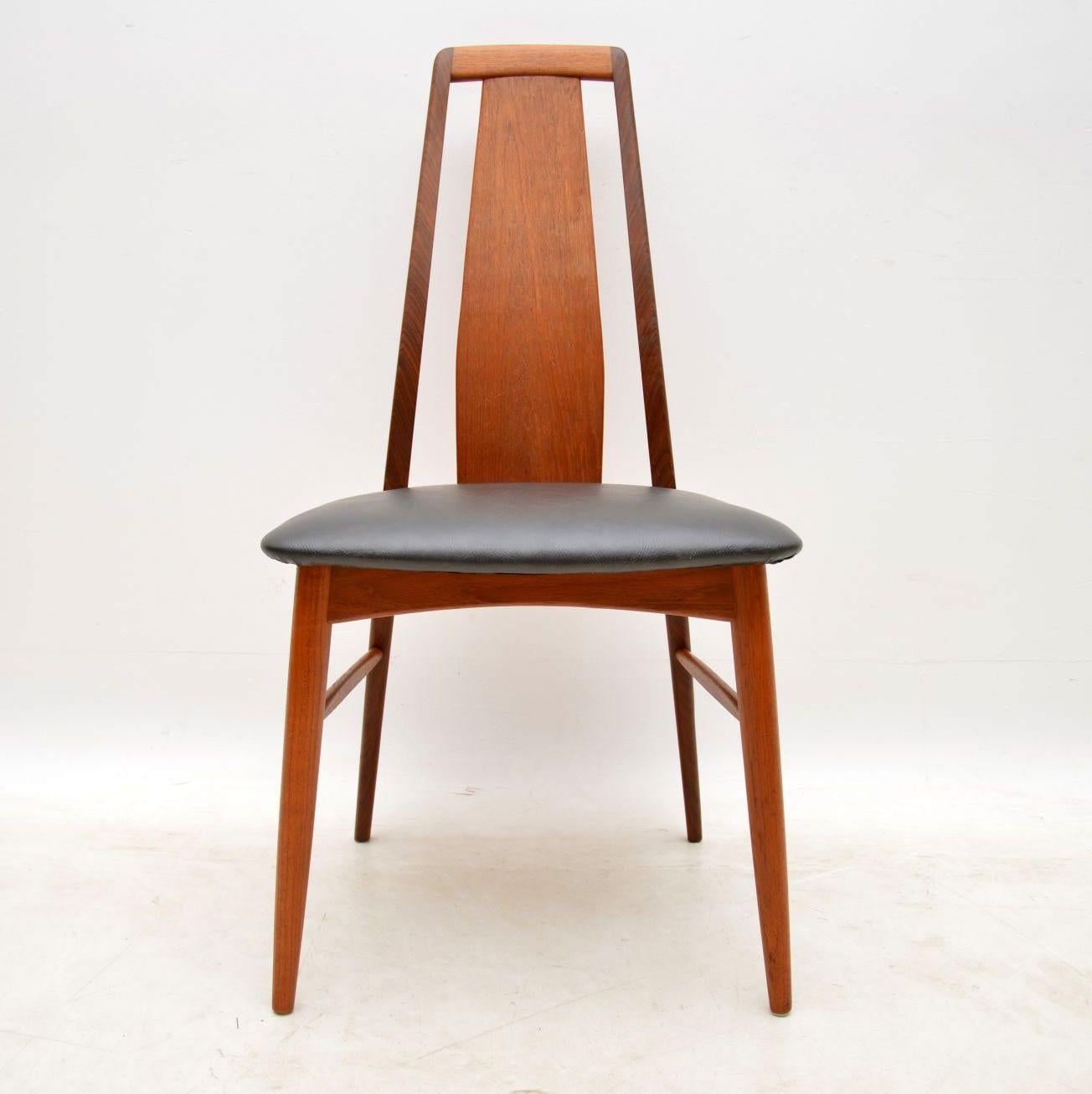 Mid-20th Century Set of Six Danish Vintage Dining Chairs by Niels Koefoed