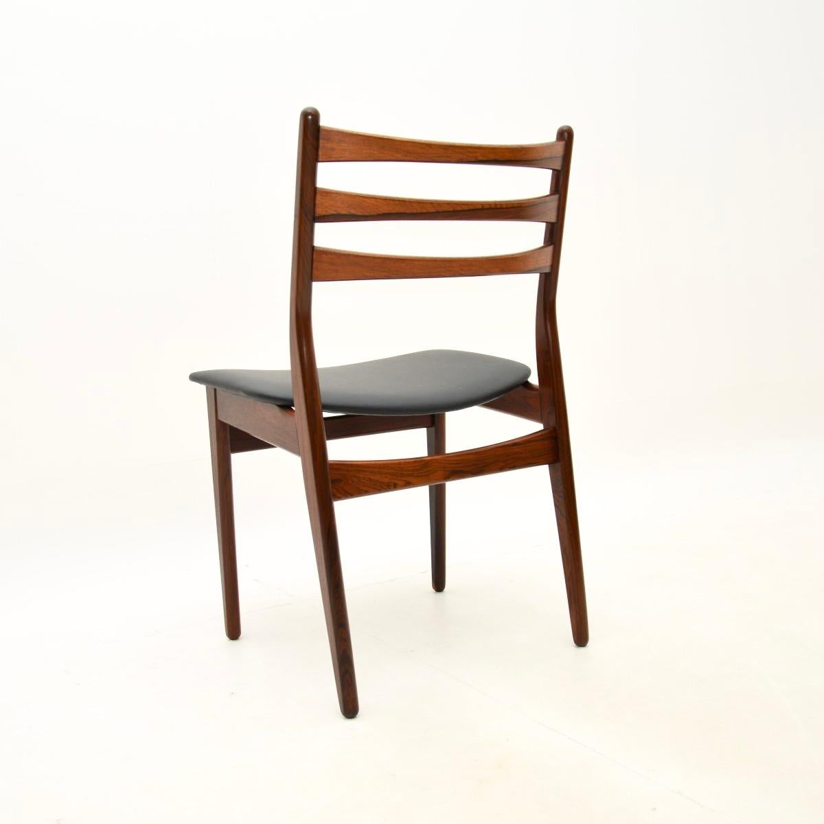 Set of Six Danish Vintage Dining Chairs For Sale 4