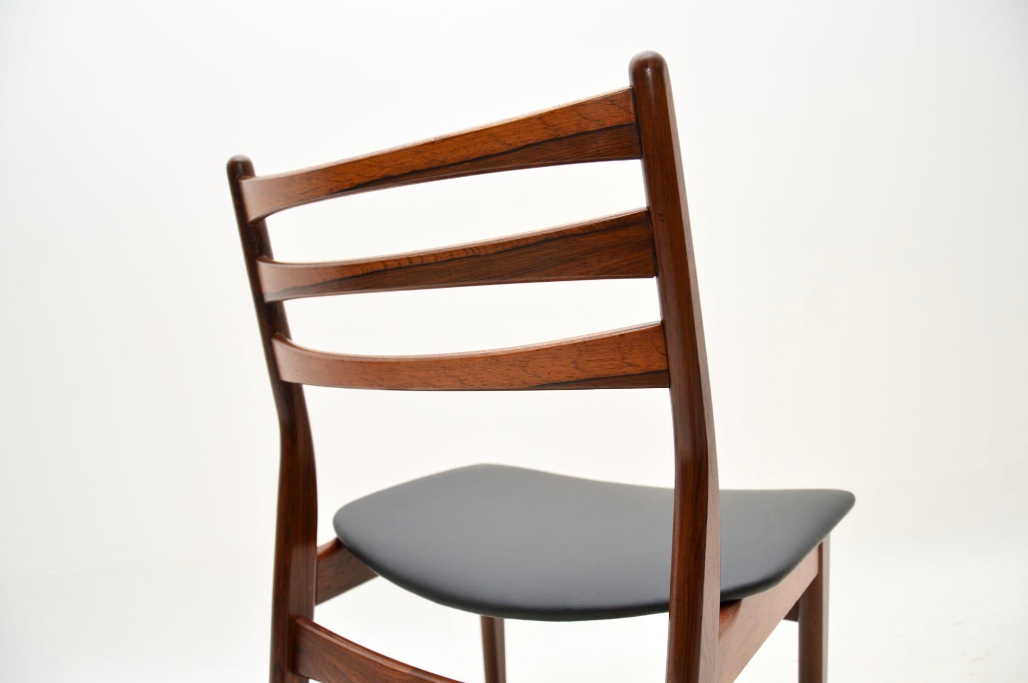 Set of Six Danish Vintage Dining Chairs For Sale 5