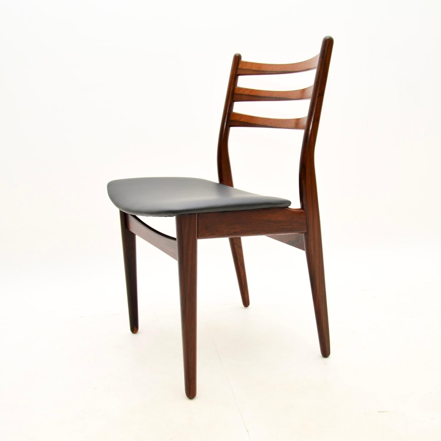 Set of Six Danish Vintage Dining Chairs For Sale 2