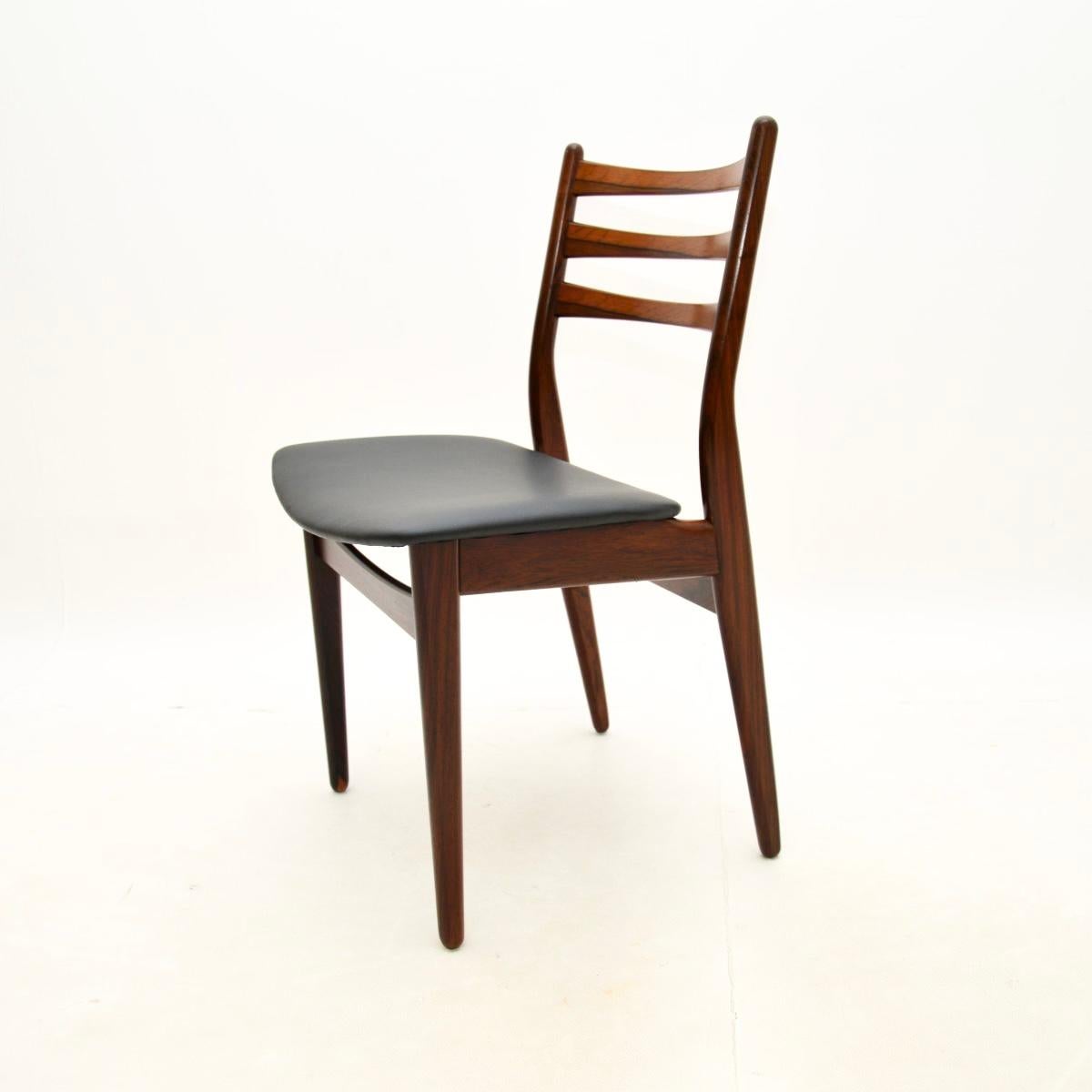 Set of Six Danish Vintage Dining Chairs For Sale 2