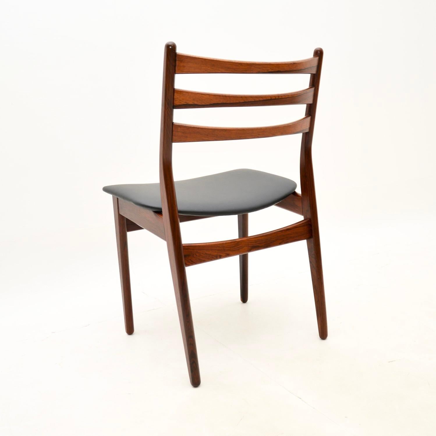 Set of Six Danish Vintage Dining Chairs For Sale 3